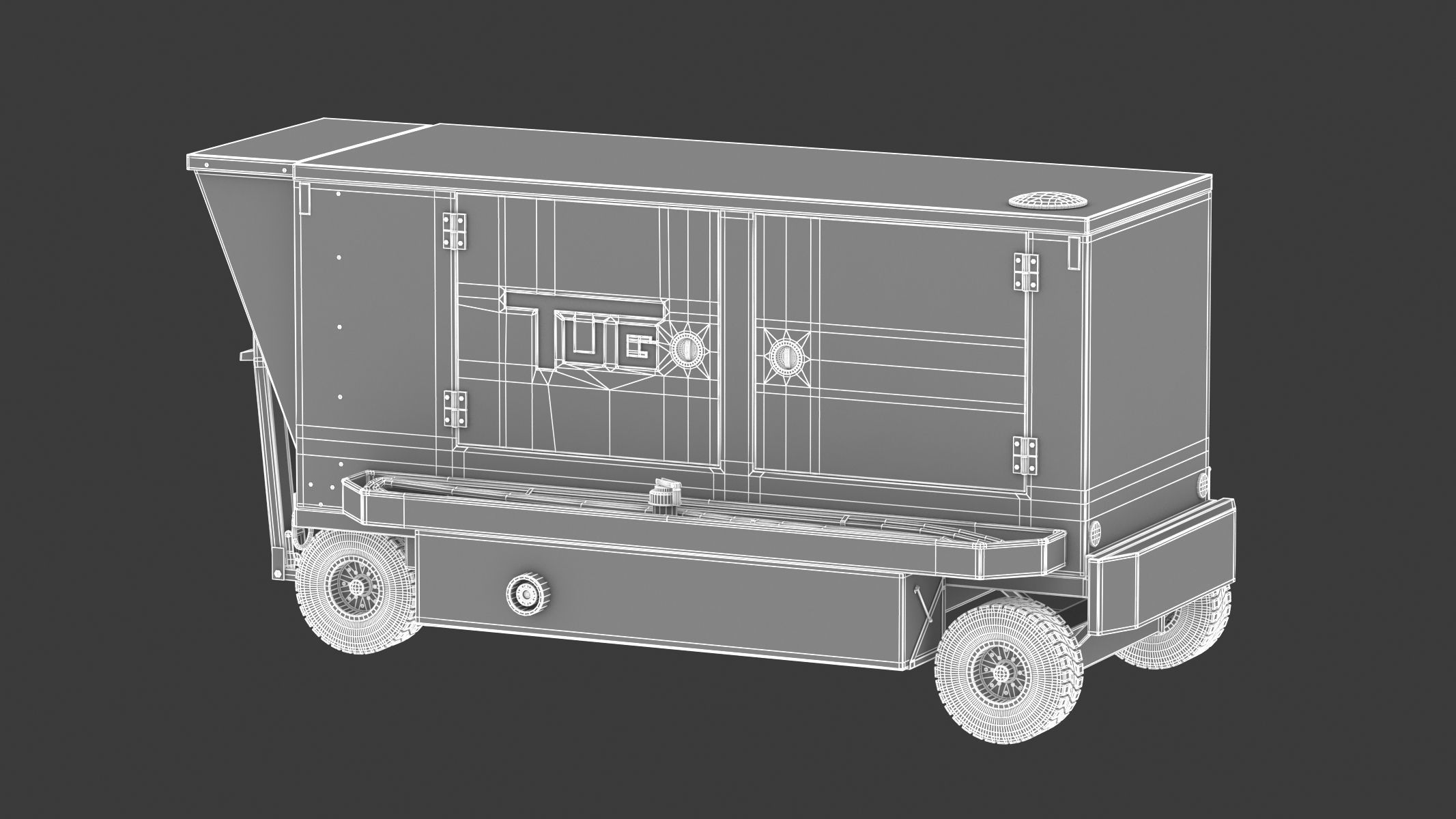 TUG Ground Powered Unit 28V Magnum 3D model_26