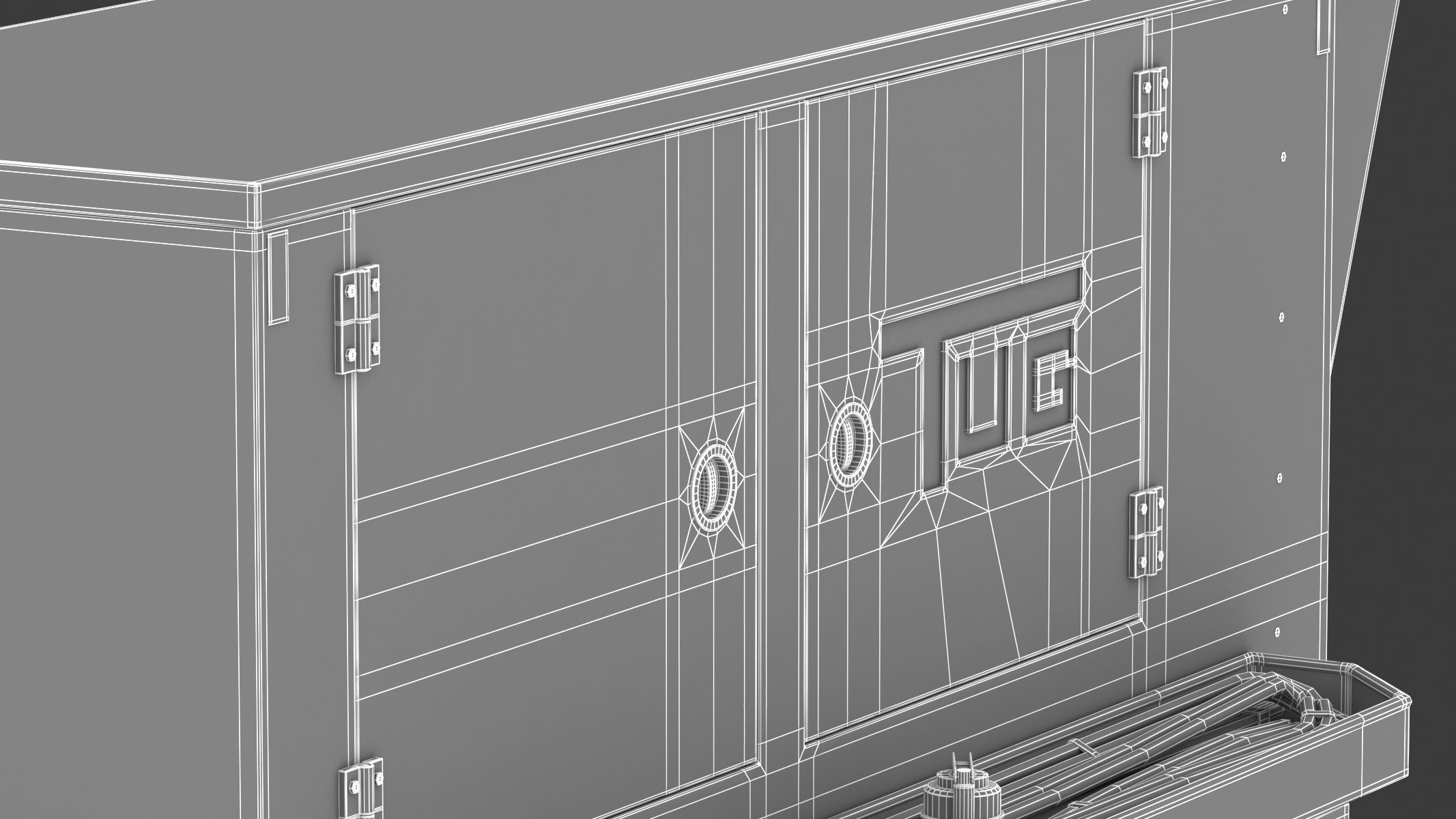 TUG Ground Powered Unit 28V Magnum 3D model_40