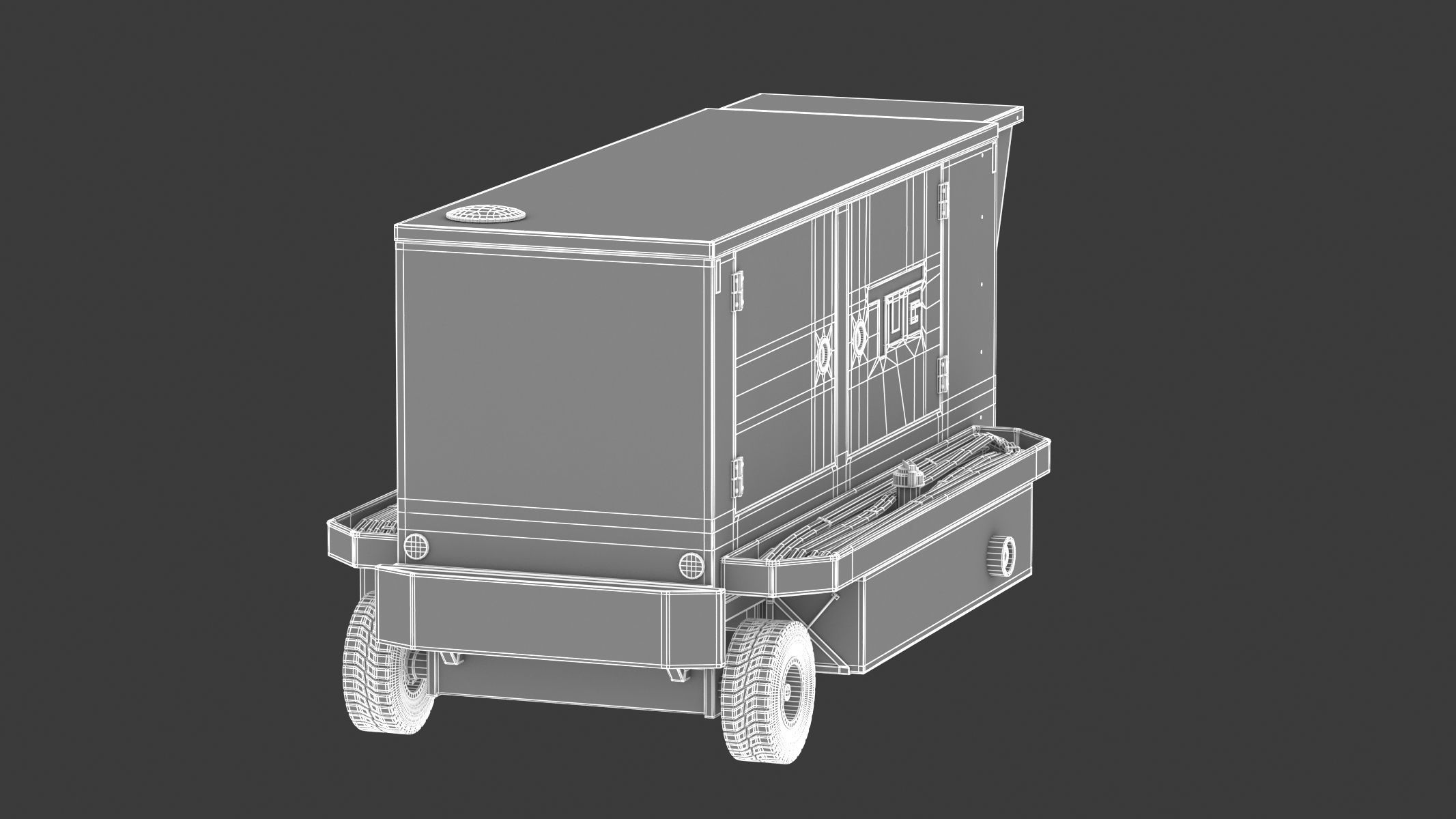TUG Ground Powered Unit 28V Magnum 3D model_29