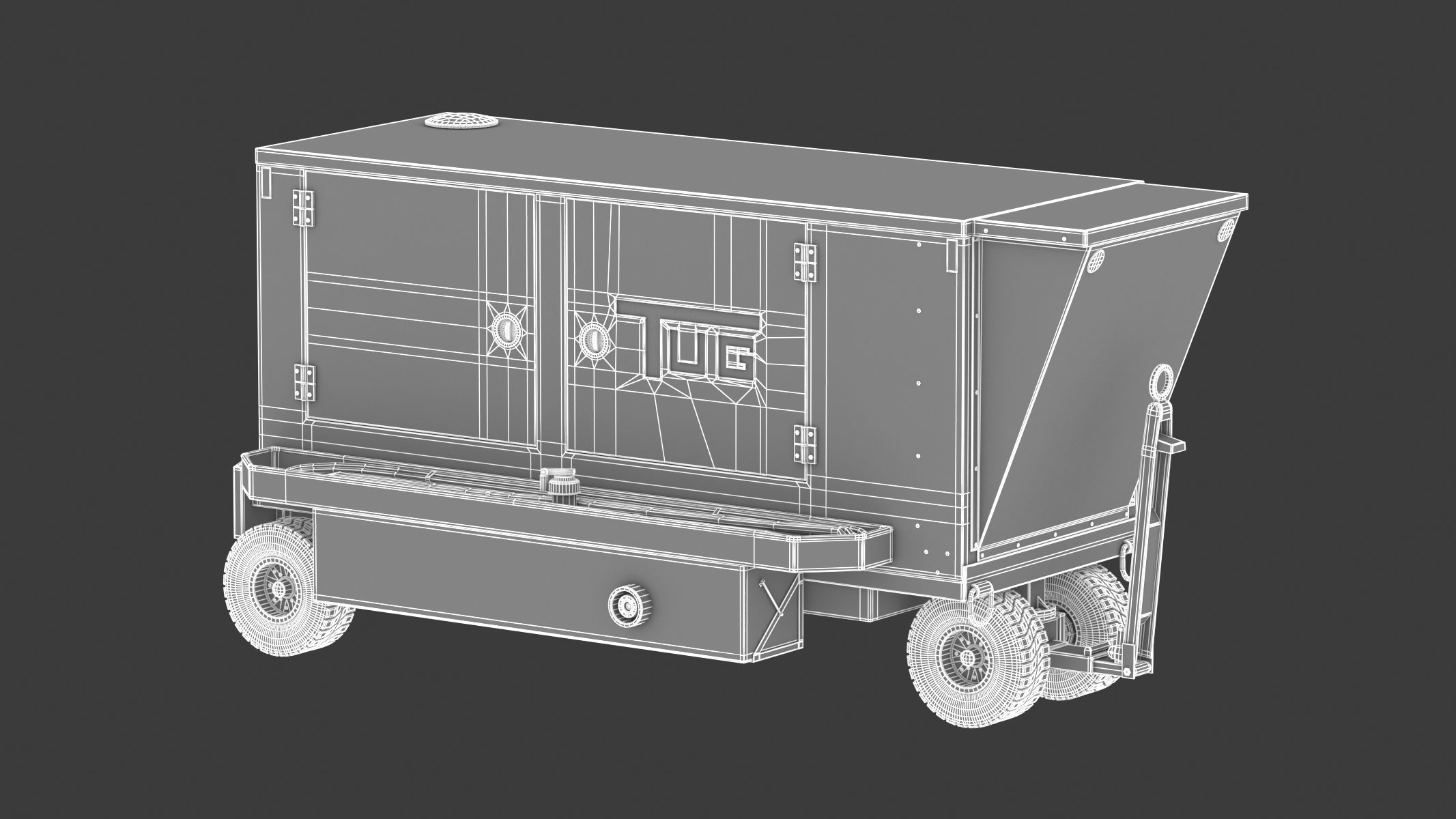 TUG Ground Powered Unit 28V Magnum 3D model_32
