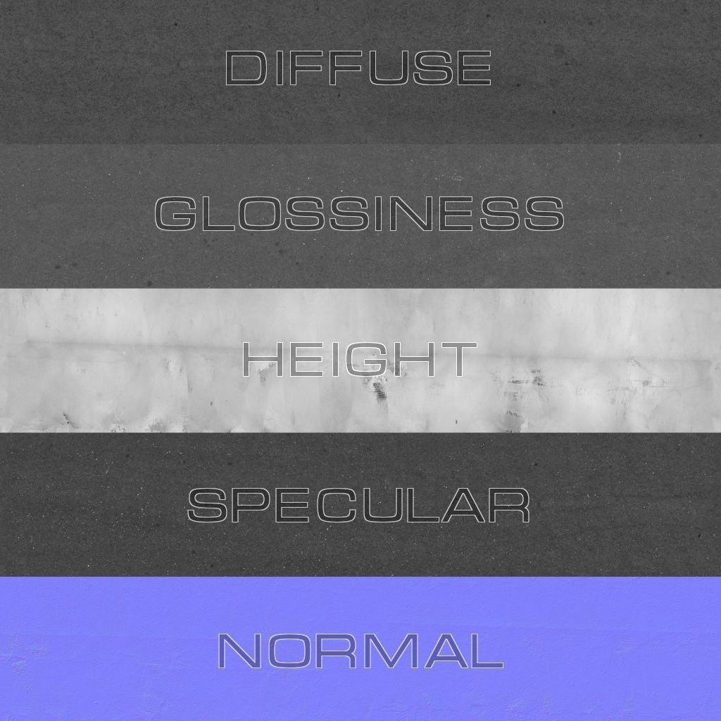 Asphalt pack 3D Model Collection_8