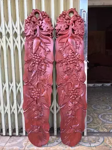 Mural  Banana Leaf wood carving file stl OBJ and ZTL  3D print model