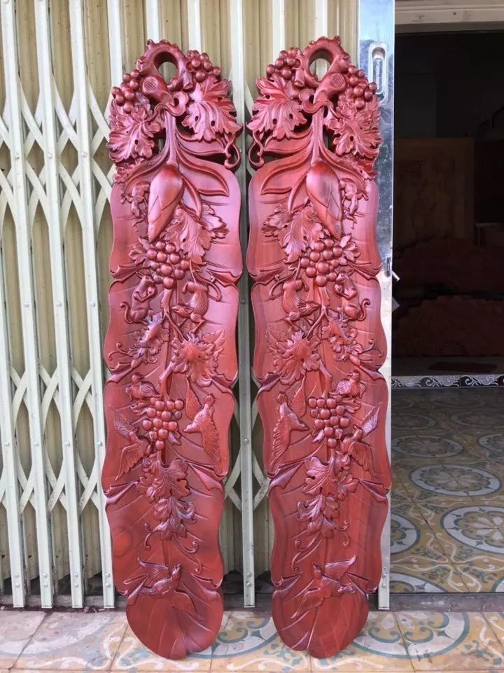 Mural  Banana Leaf wood carving file stl OBJ and ZTL  3D print model_0