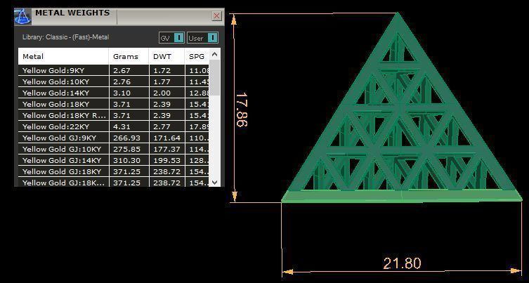 Maskot locket Pyramid 3D print model_5