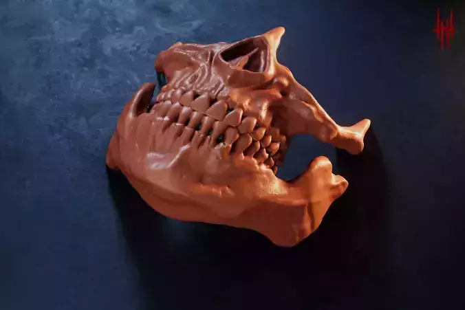 Golden Skull Mask - Inspired by Higgs from Death Stranding 3D print model
