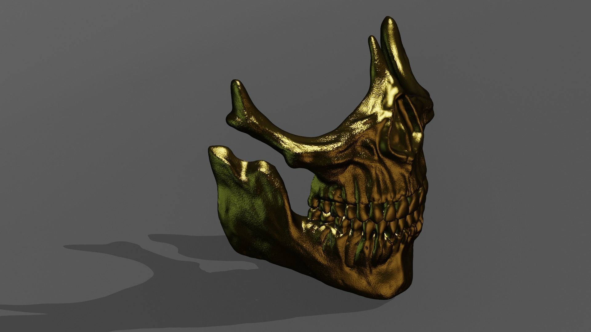 Golden Skull Mask - Inspired by Higgs from Death Stranding 3D print model_18
