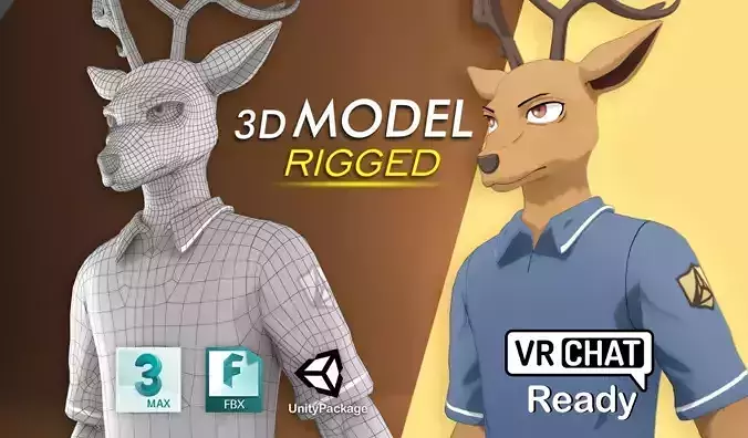 Louis Beastars VRChat 3D model