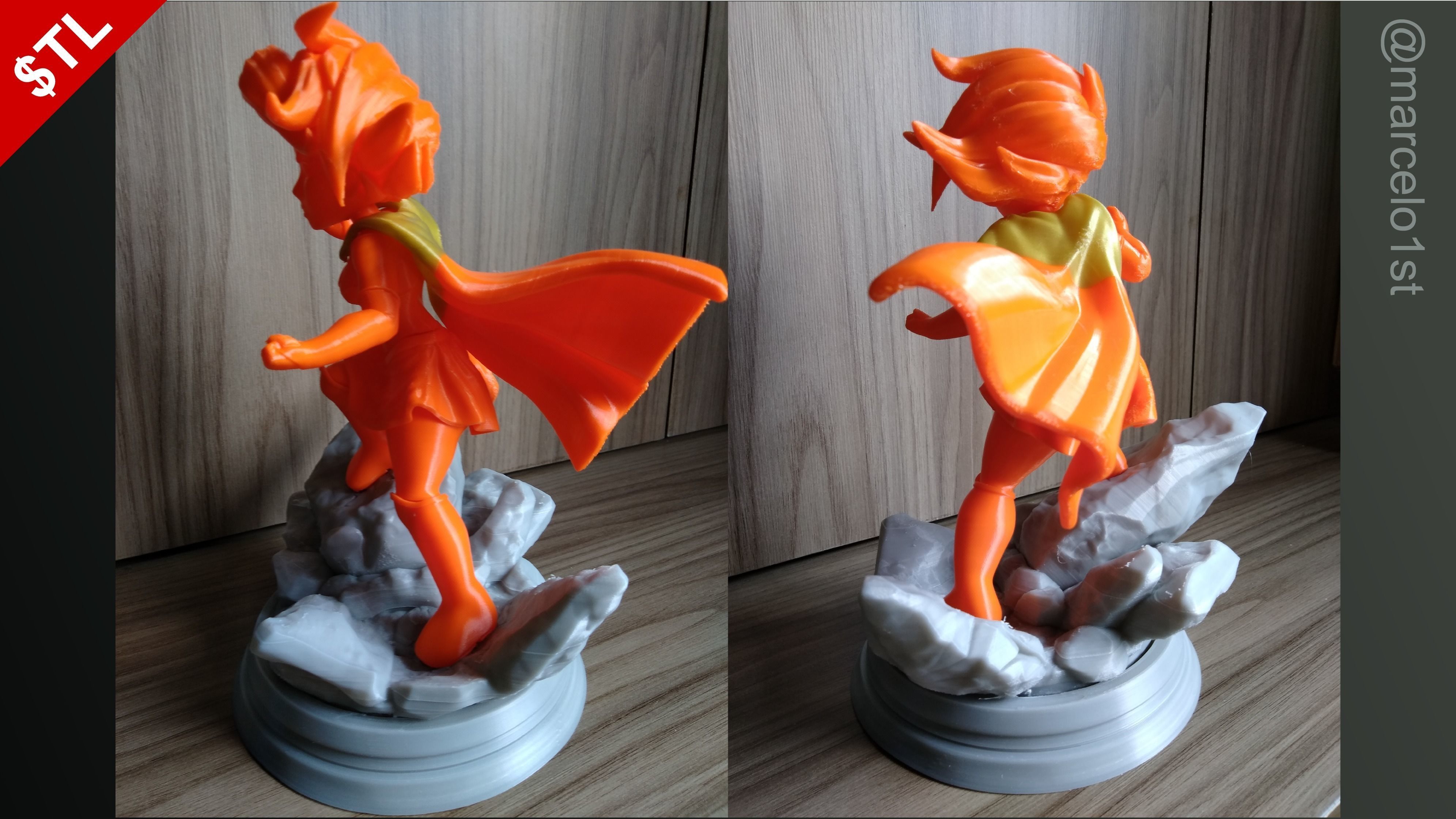 Supergirl Kara Zor-El Statue 3D print model_25