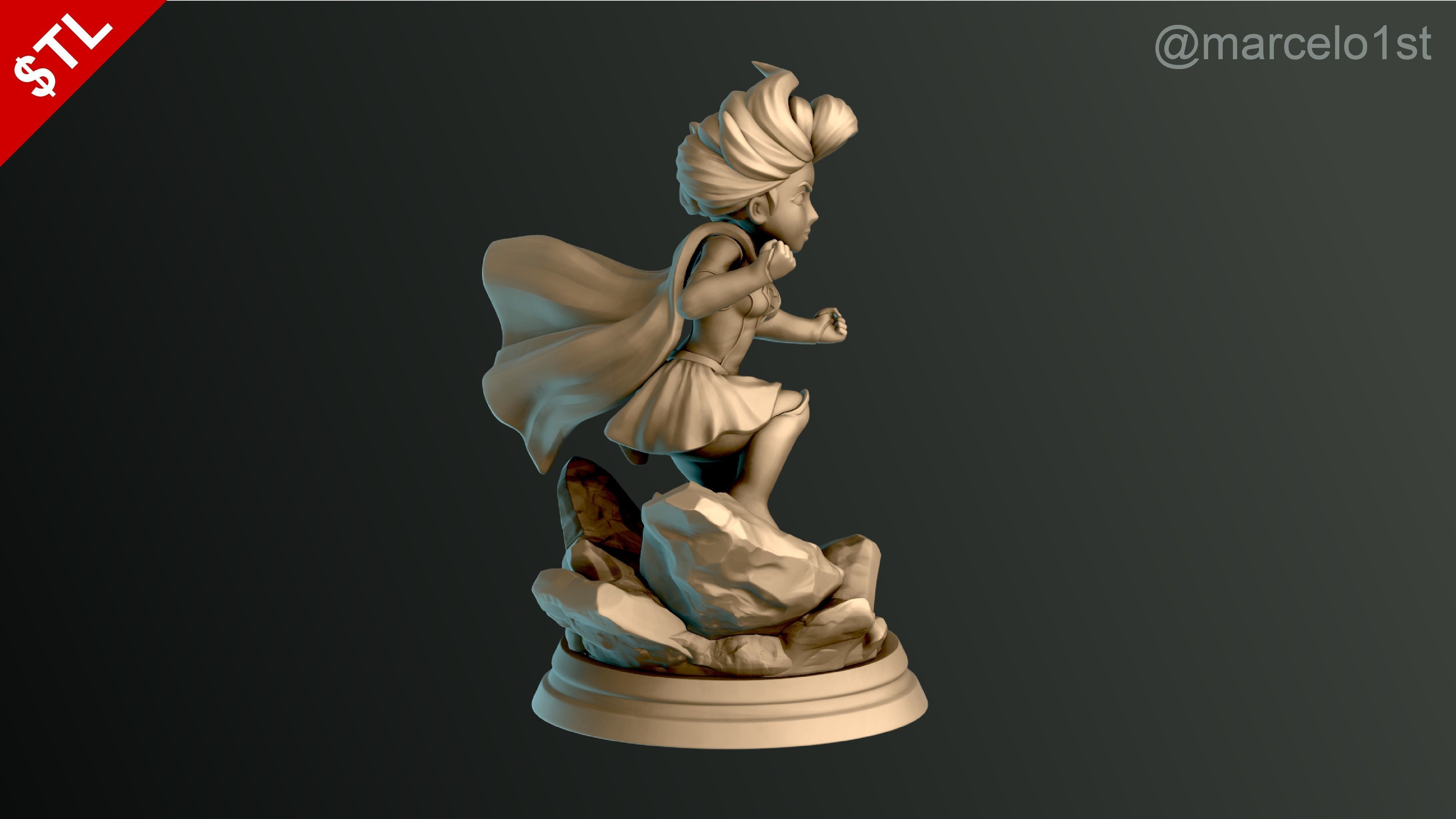 Supergirl Kara Zor-El Statue 3D print model_17