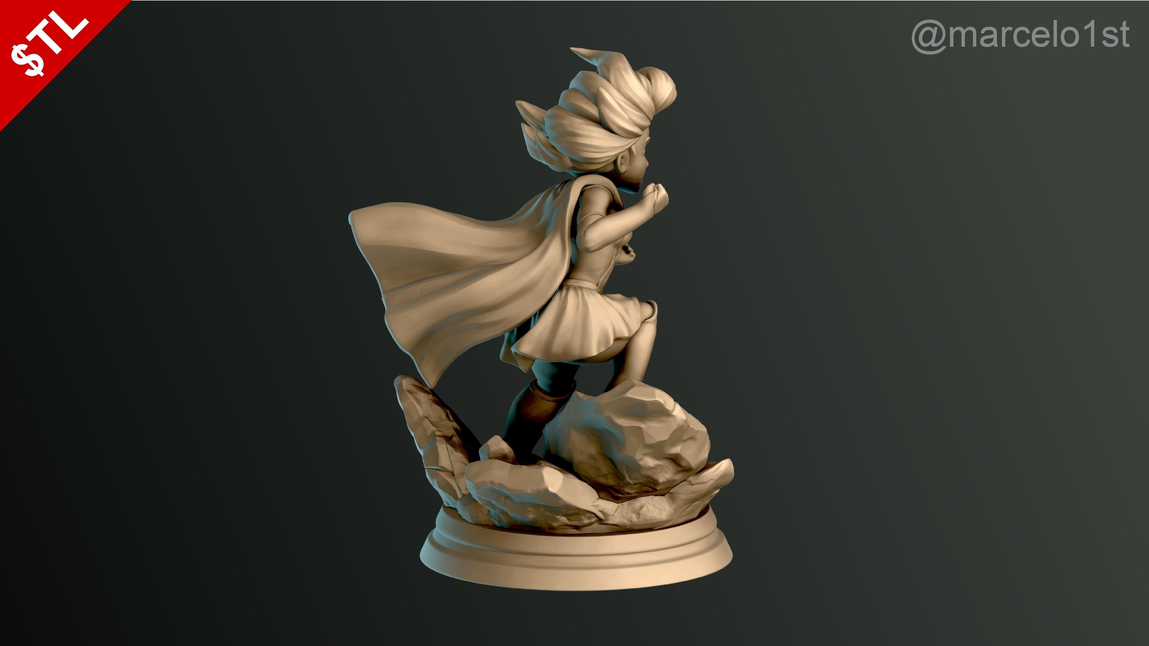 Supergirl Kara Zor-El Statue 3D print model_16