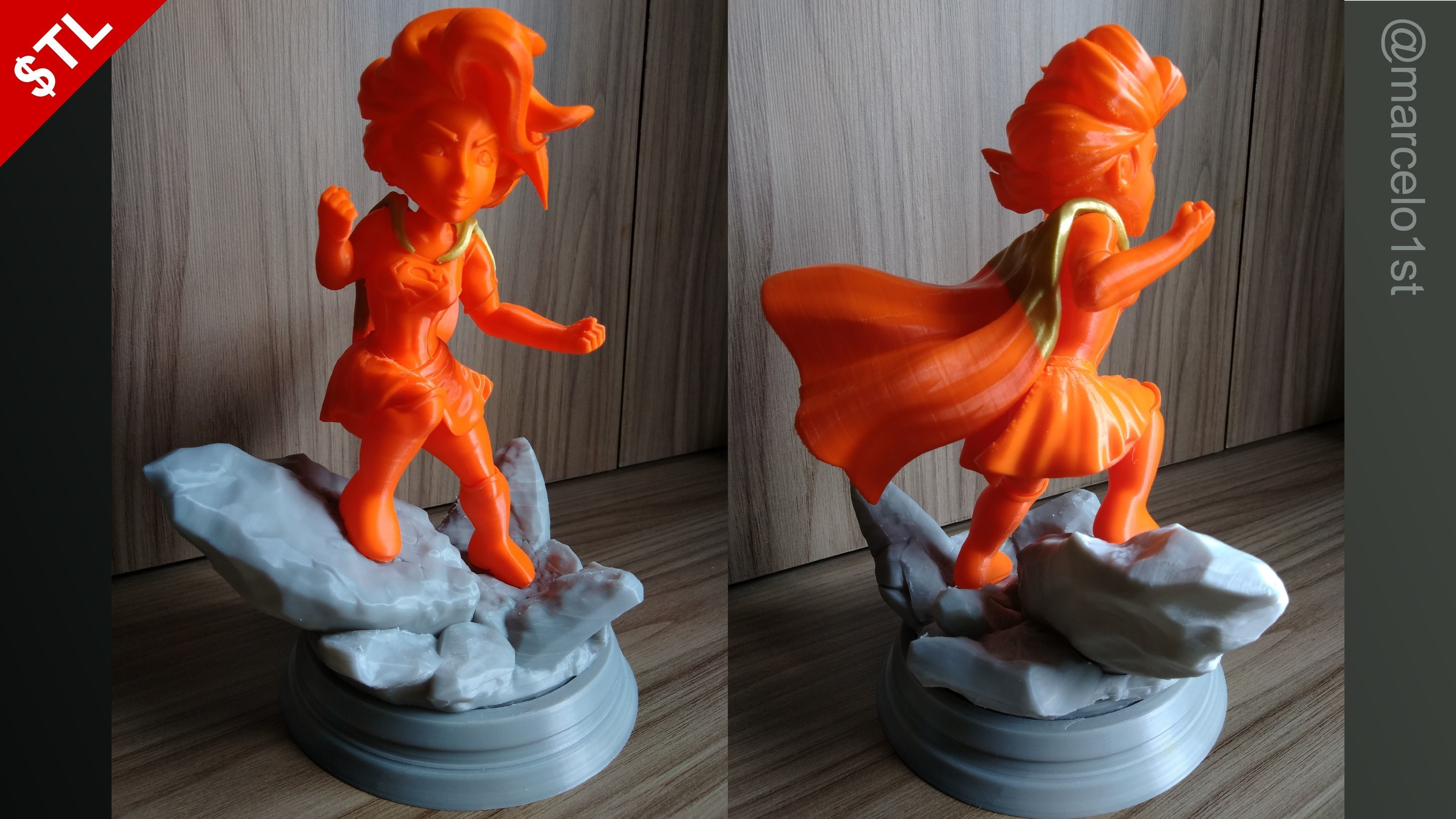 Supergirl Kara Zor-El Statue 3D print model_24