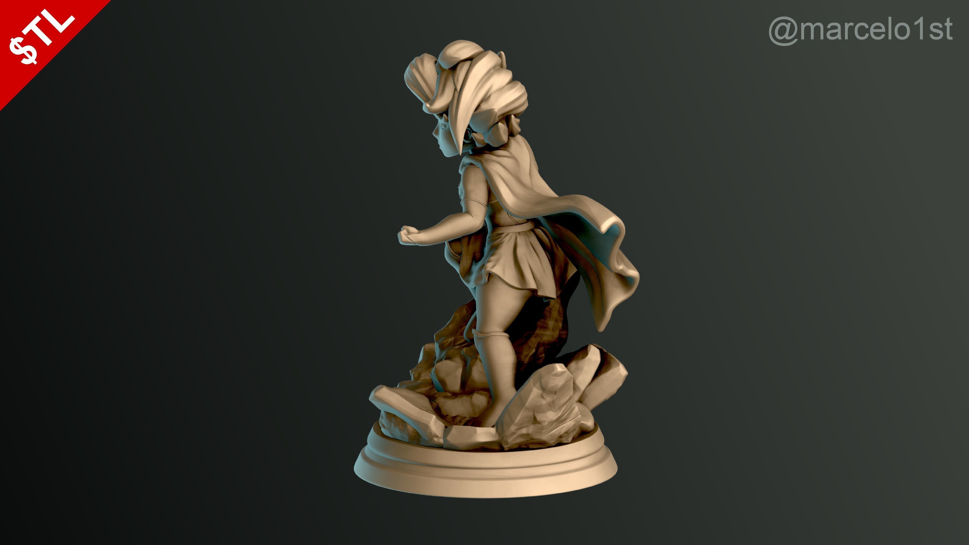 Supergirl Kara Zor-El Statue 3D print model_11