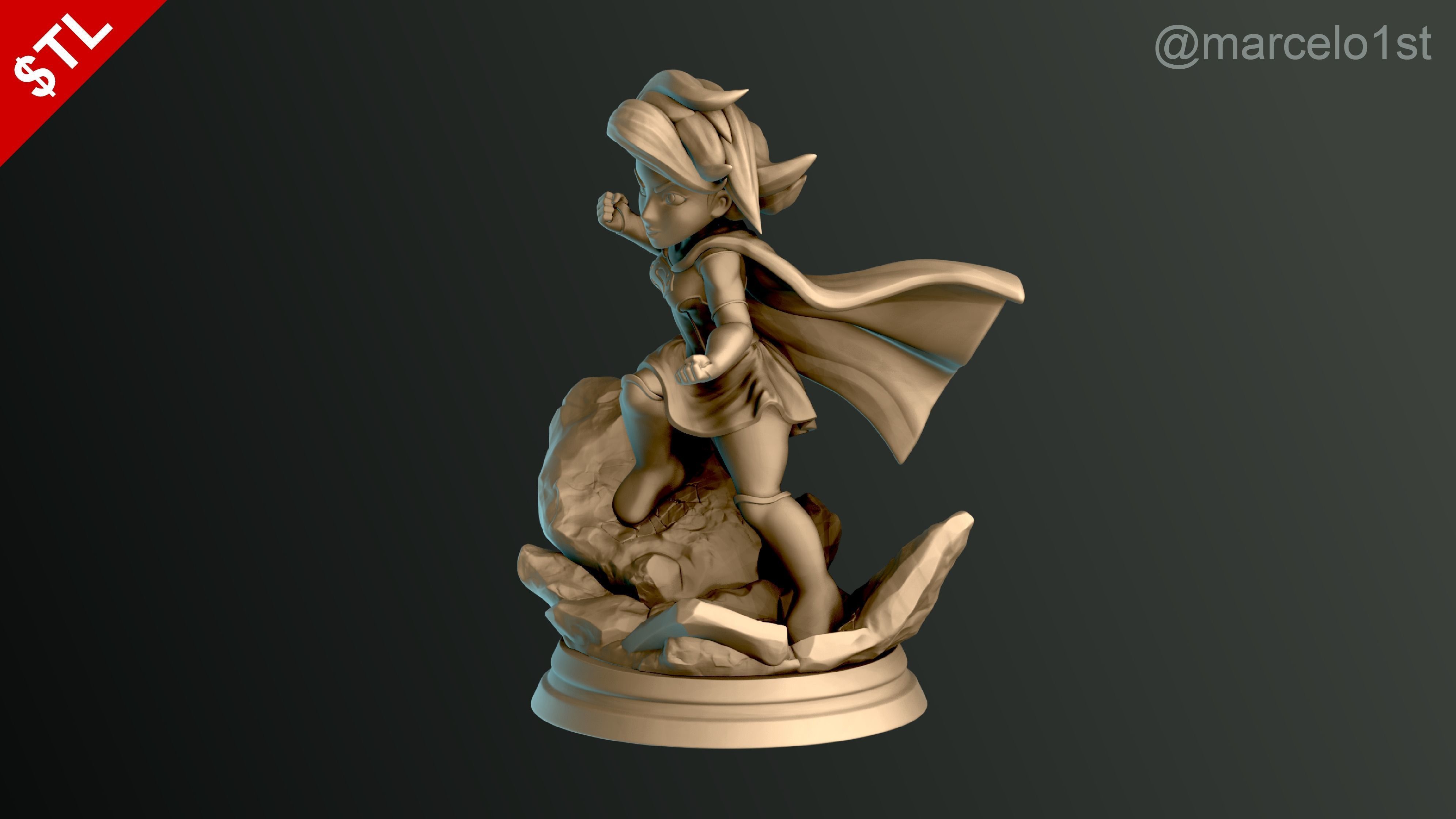 Supergirl Kara Zor-El Statue 3D print model_9