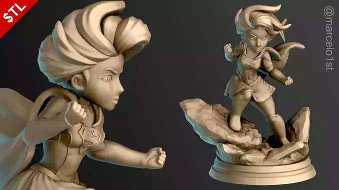 Supergirl Kara Zor-El Statue 3D print model