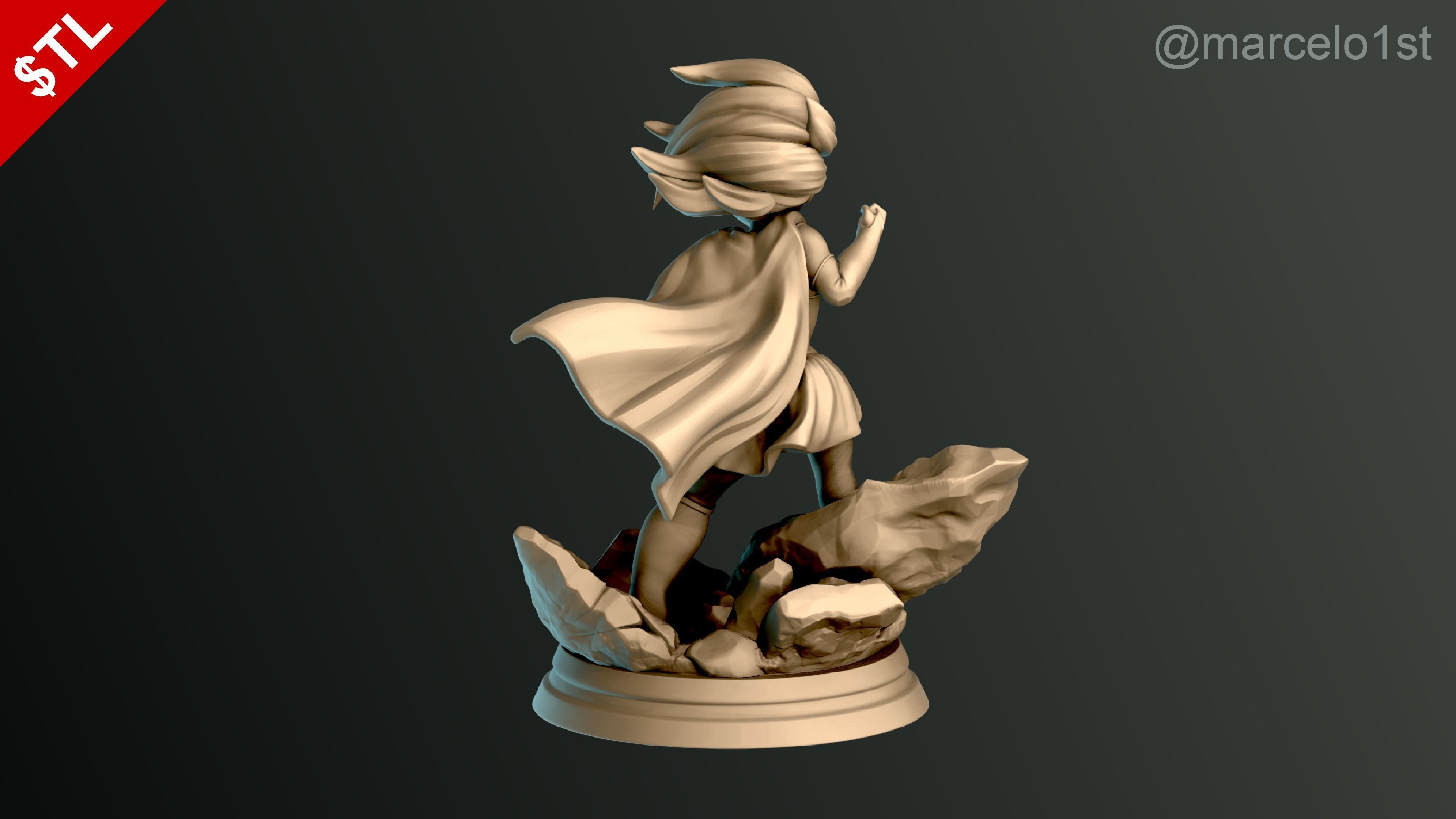 Supergirl Kara Zor-El Statue 3D print model_14