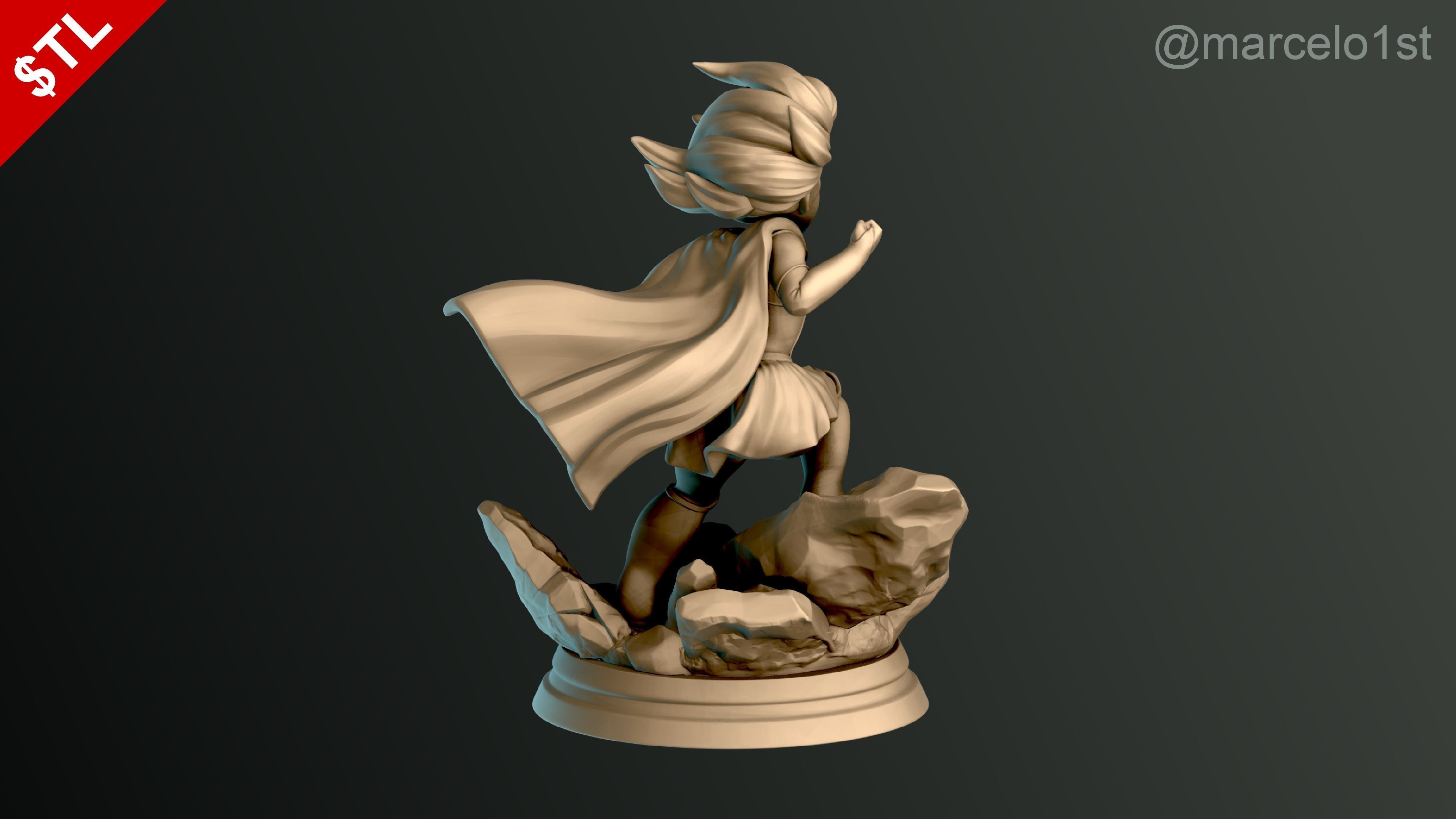 Supergirl Kara Zor-El Statue 3D print model_15