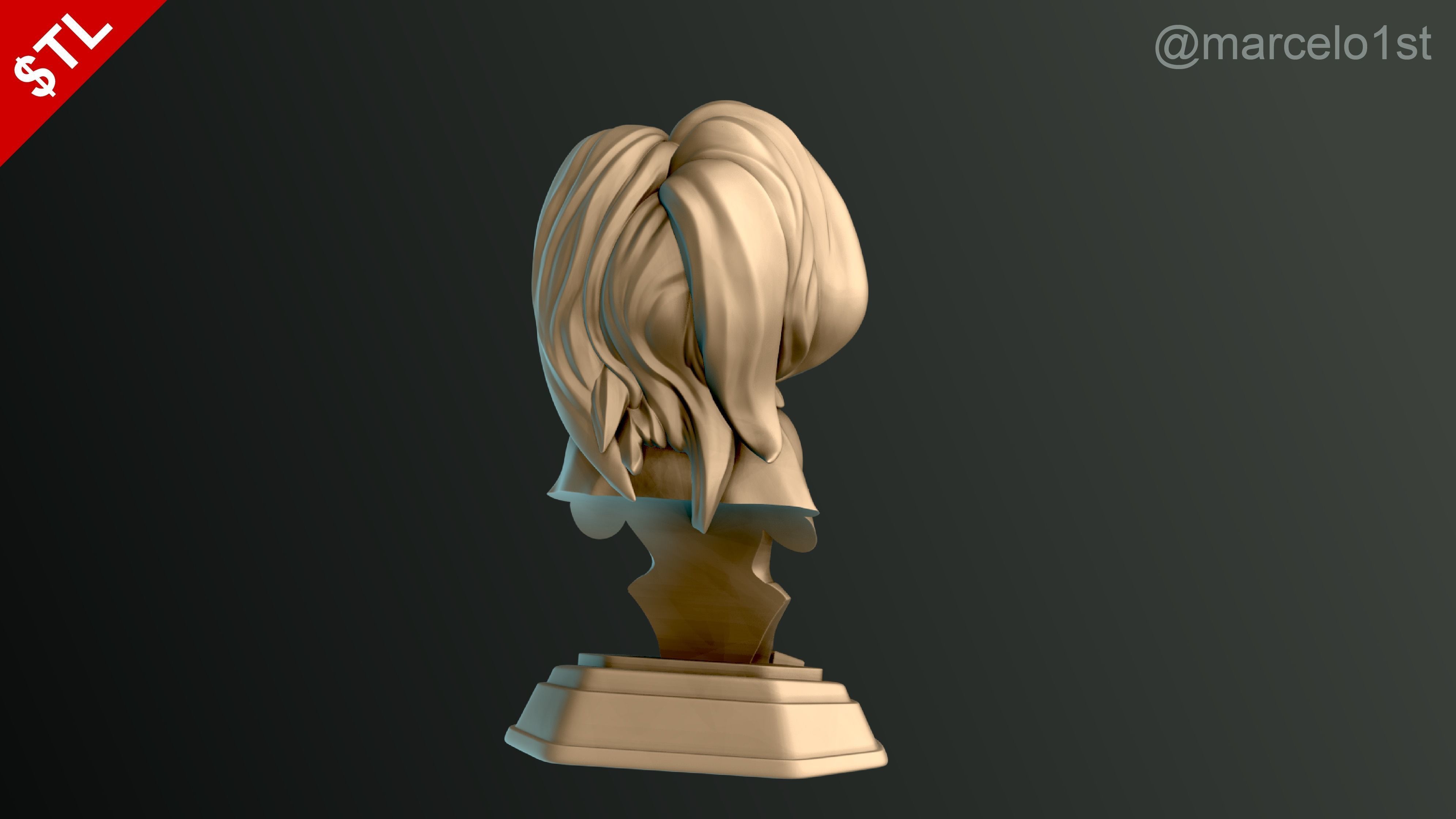 Supergirl Kara Zor-El Bust 3D print model_13