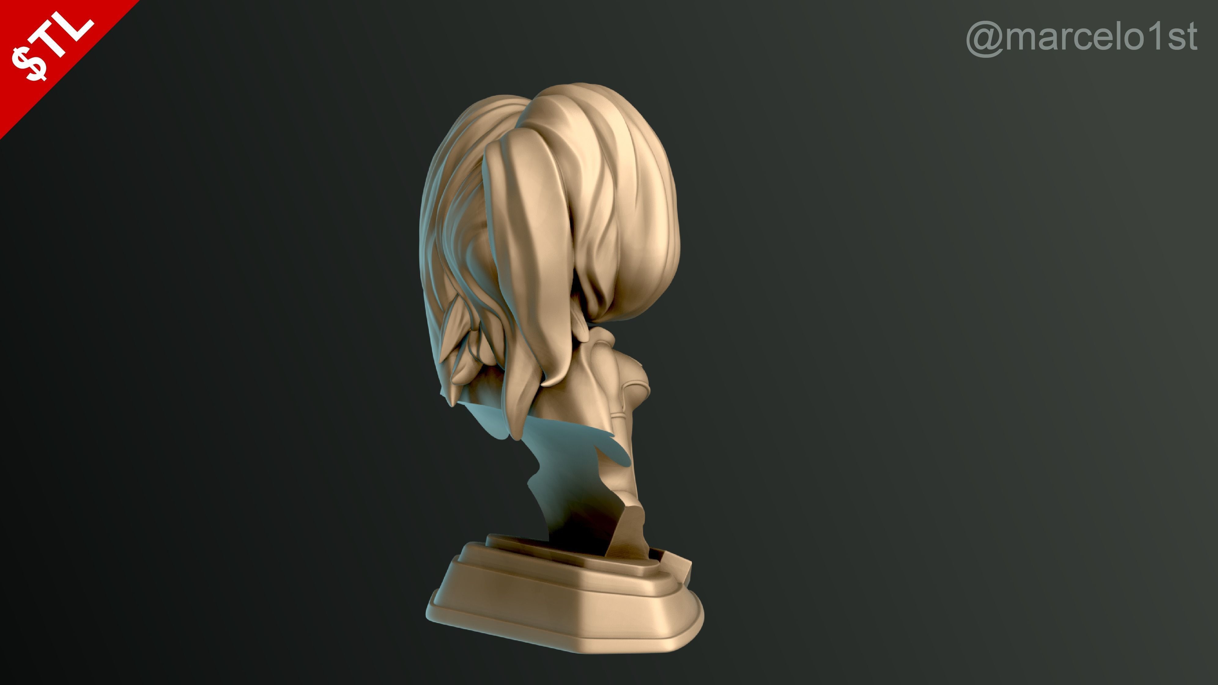 Supergirl Kara Zor-El Bust 3D print model_14