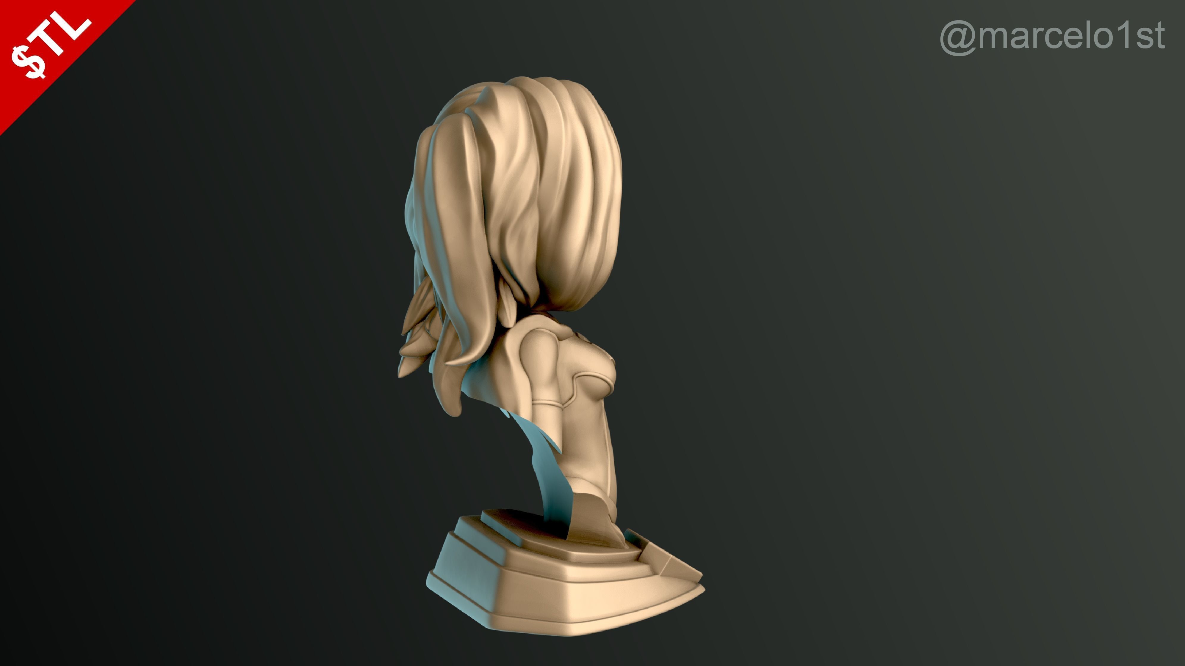 Supergirl Kara Zor-El Bust 3D print model_15