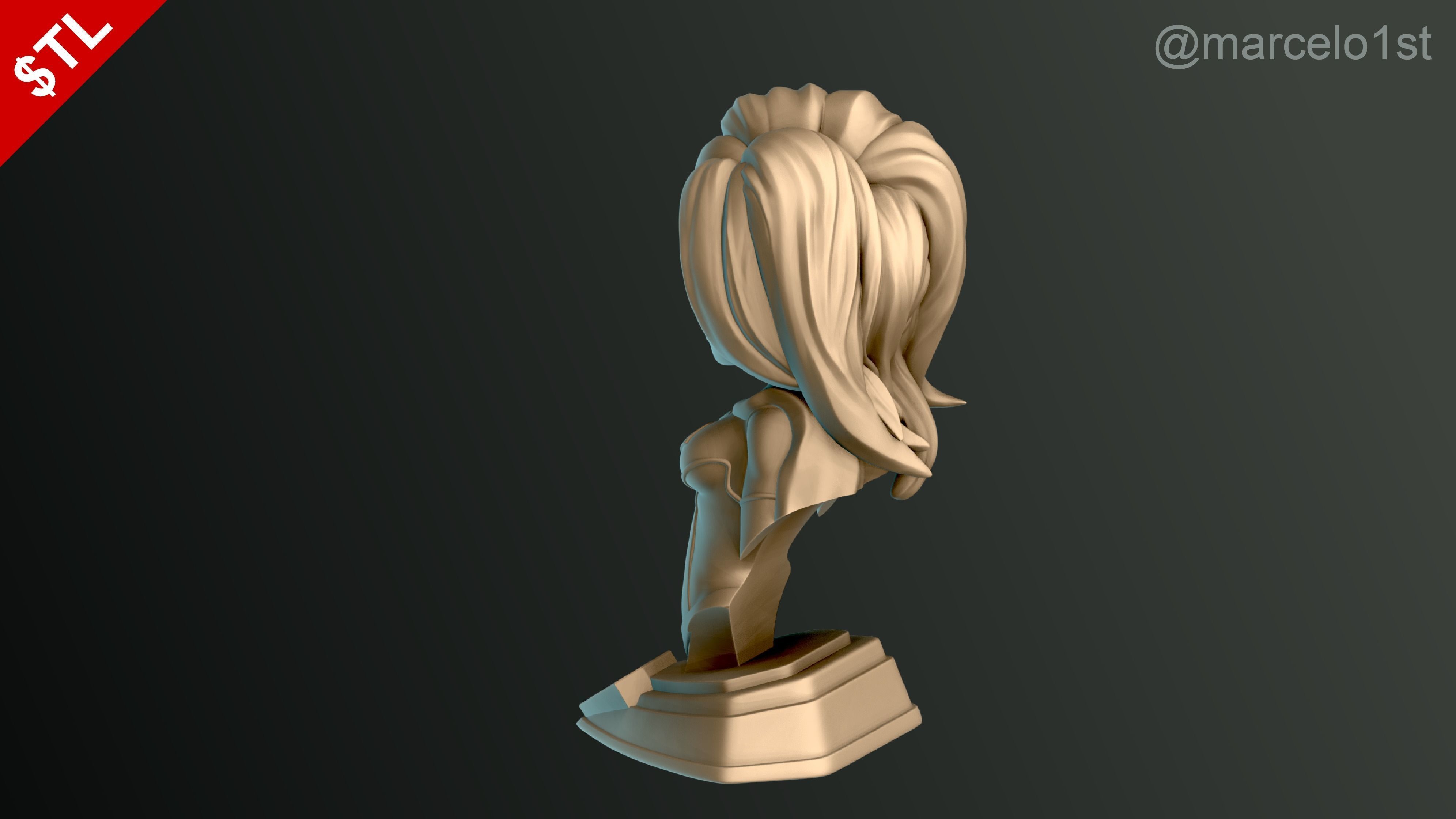 Supergirl Kara Zor-El Bust 3D print model_10