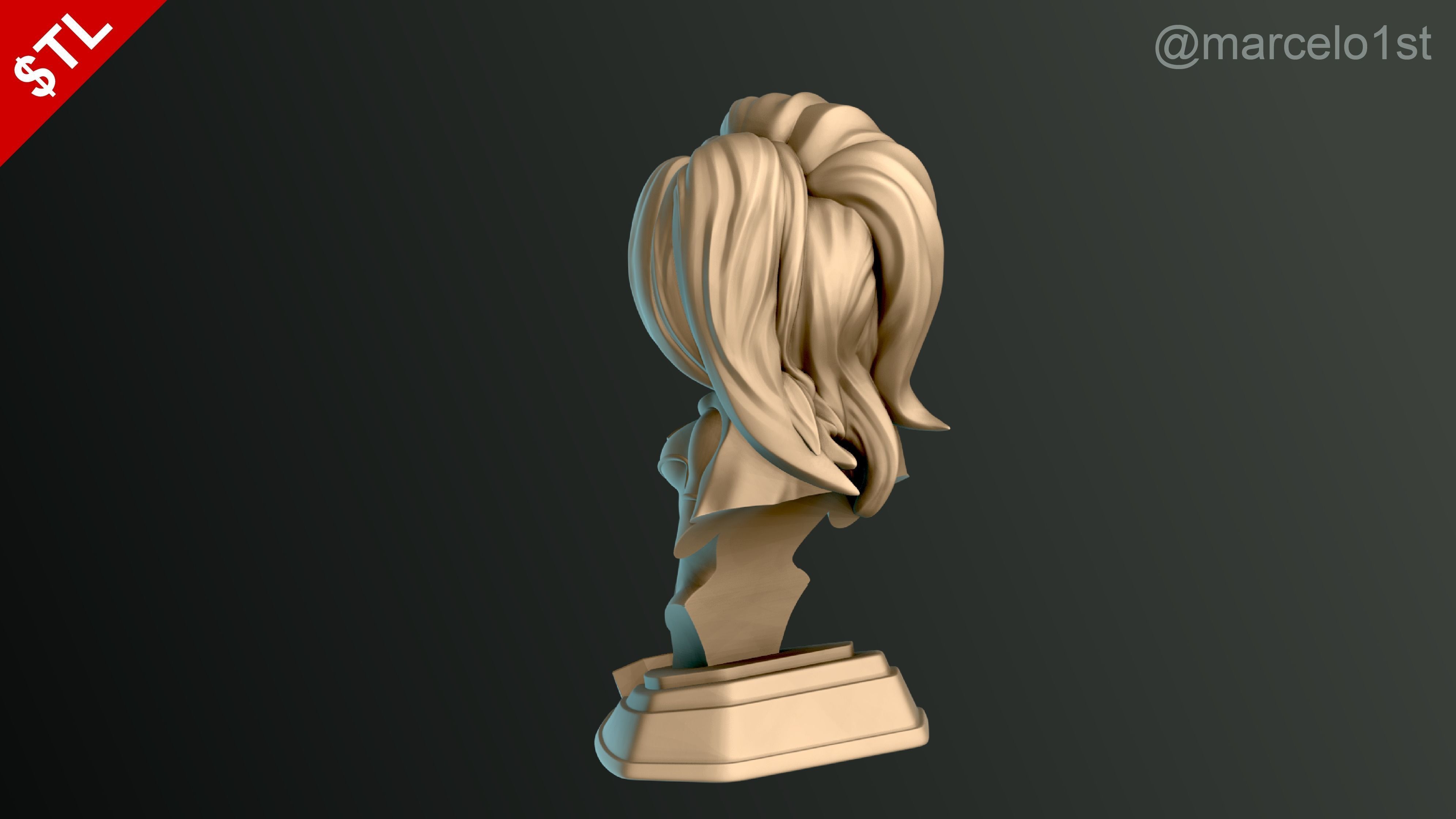 Supergirl Kara Zor-El Bust 3D print model_11