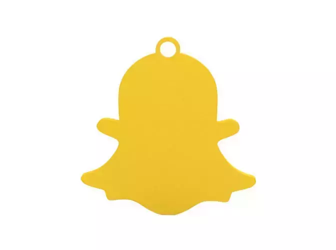 Keychain snapchat charm