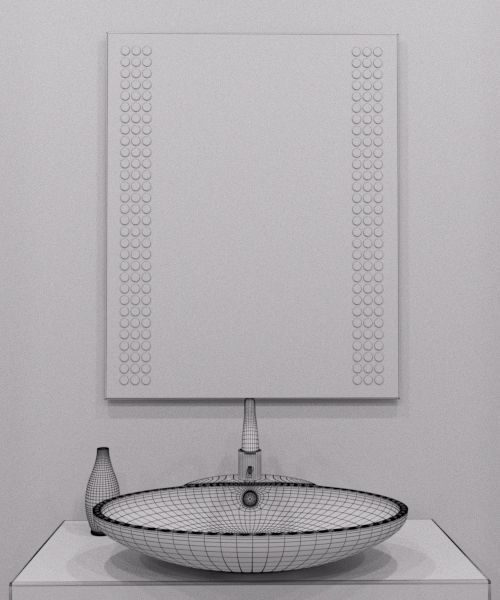 Illuminated Mirror 16 3D model_4