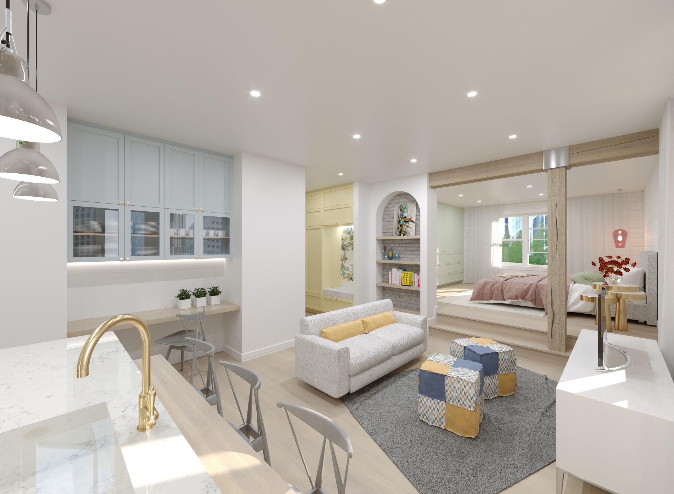 Split-Level Apartment 3D model_4