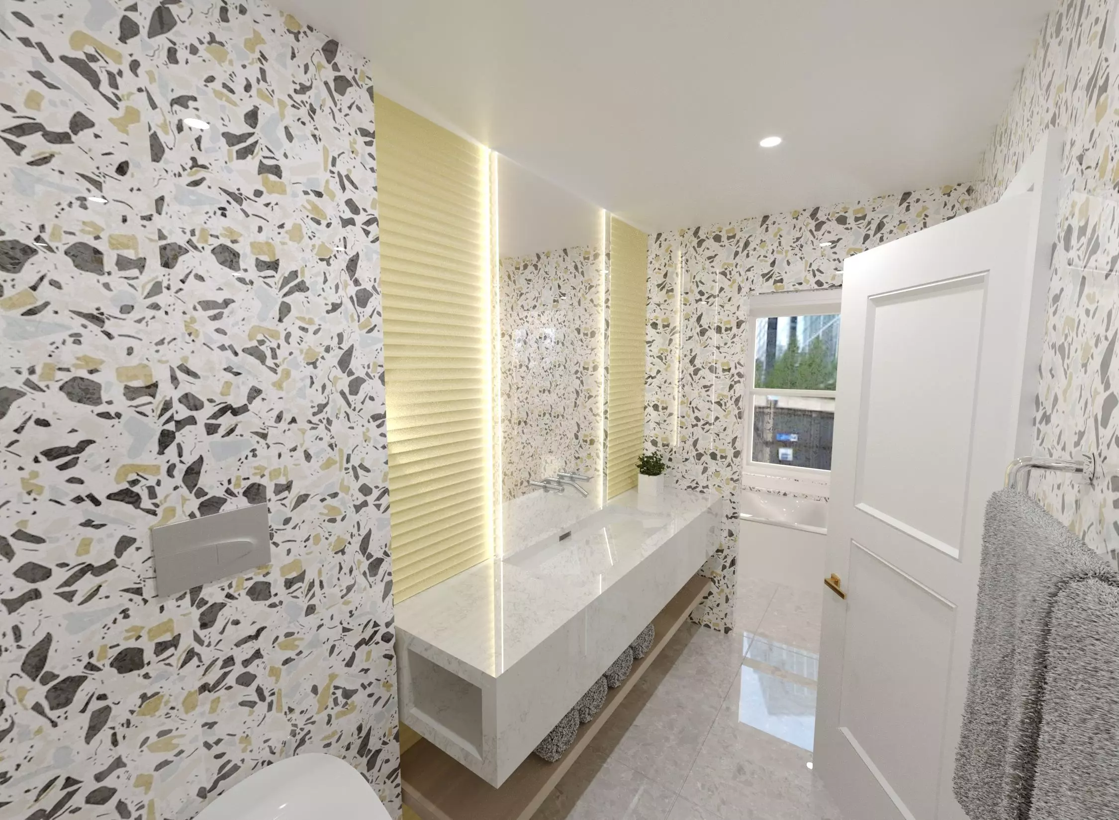 Split-Level Apartment 3D model_0