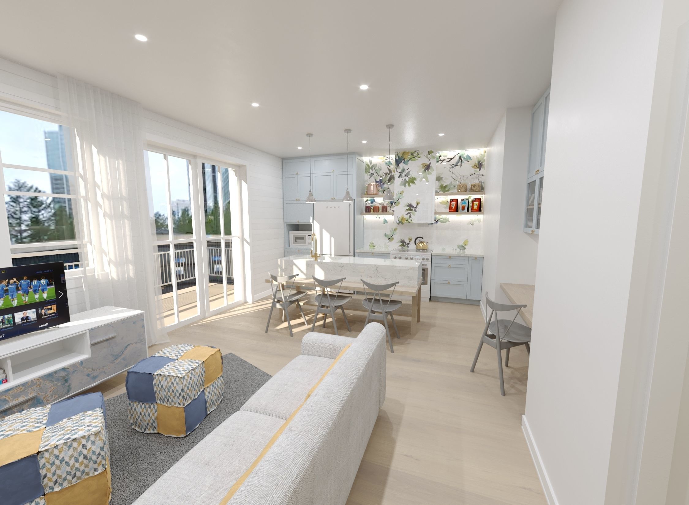 Split-Level Apartment 3D model_2