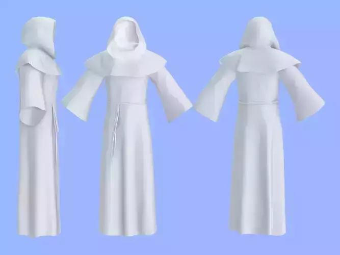 Men Full Hooded Monk Outfit