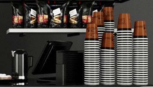 Coffee dot Modern 2 3D model_4