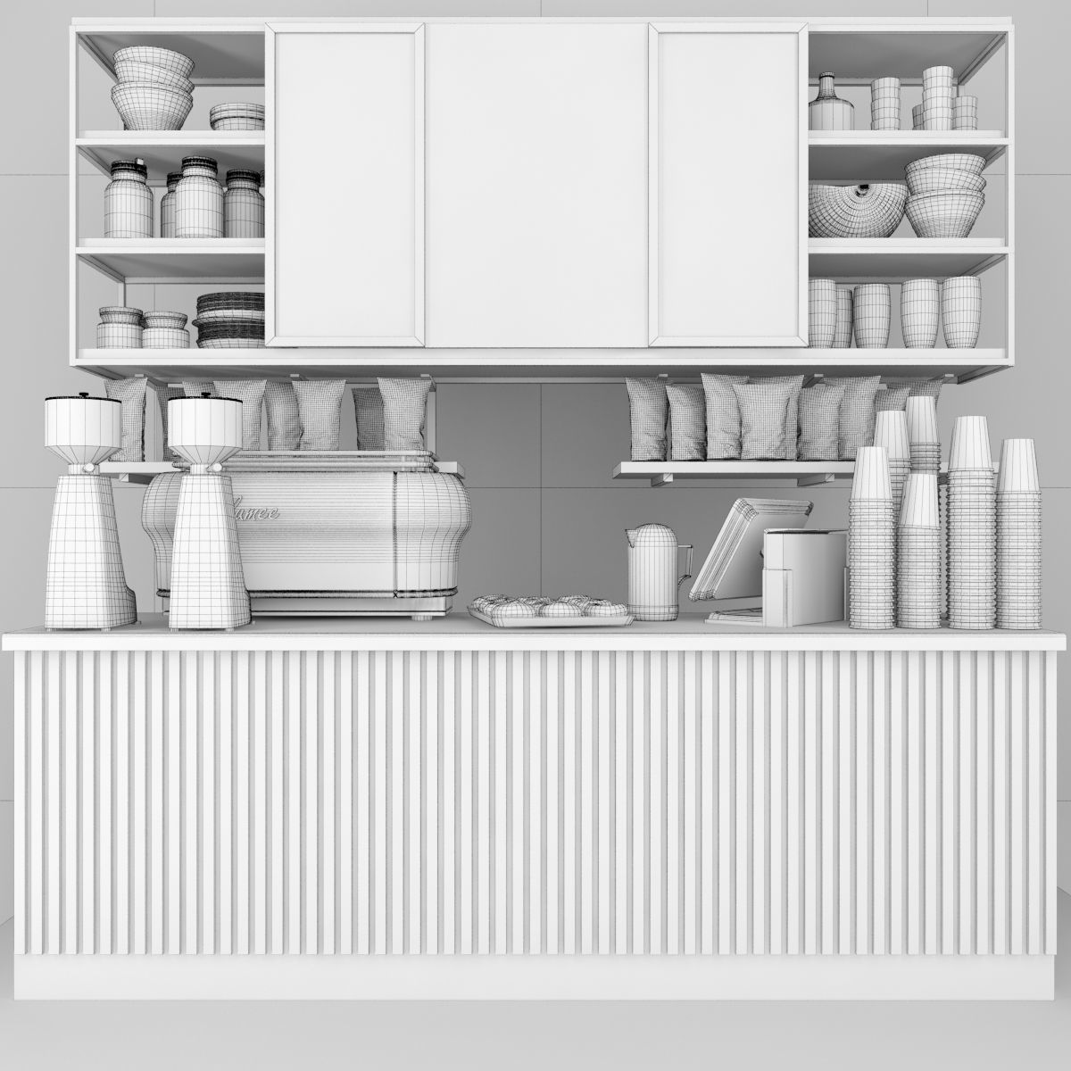 Coffee dot Modern 2 3D model_1