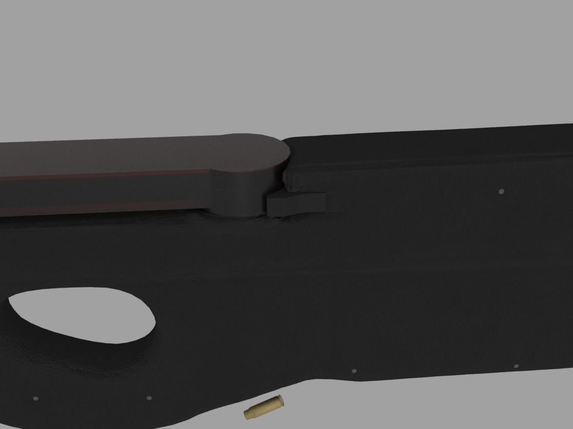 FN P90 Low-poly 3D model_7