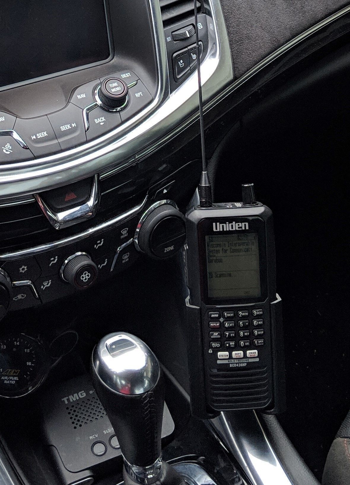 Car-Mount-Uniden-BCD436HP-RAM-OBGrip gear shifter in car 3D print model_3