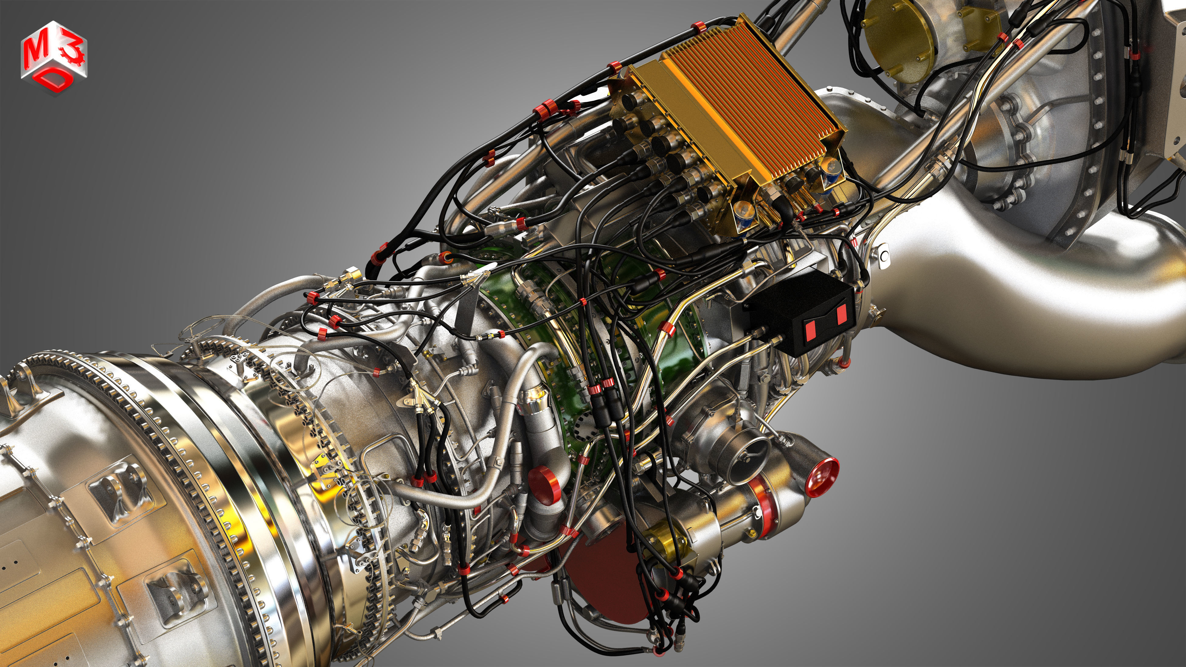 Europrop International - TP400-D6 Turboprop Engine 3D model_11