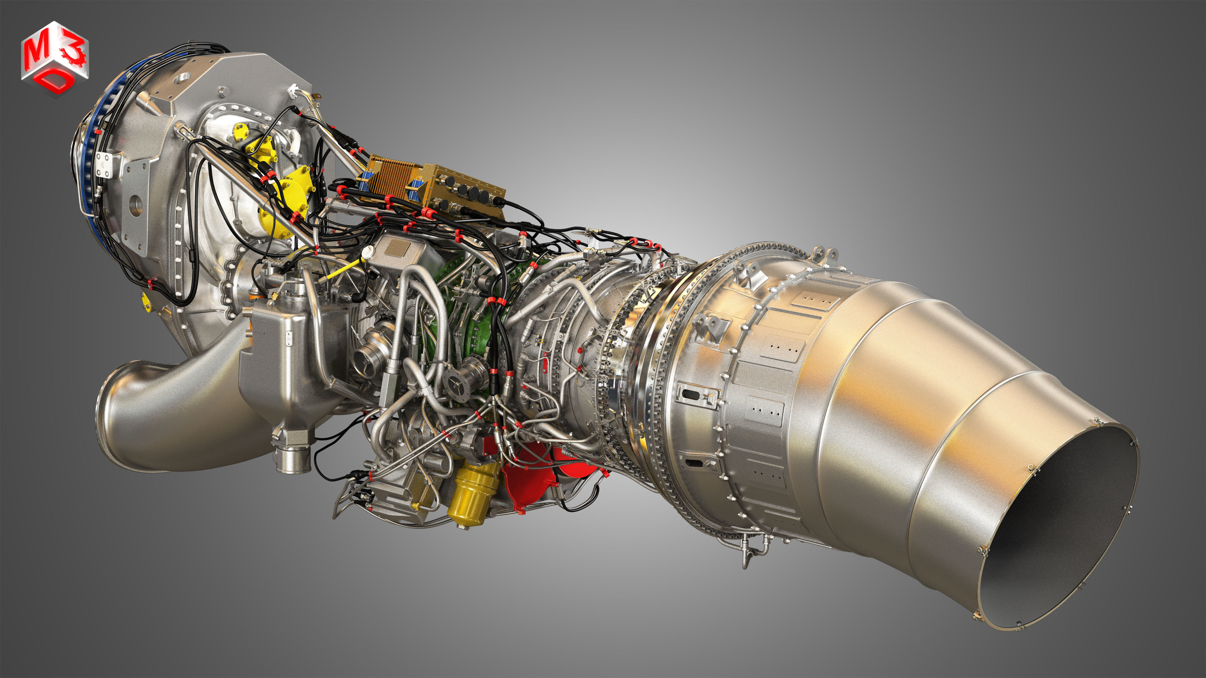 Europrop International - TP400-D6 Turboprop Engine 3D model_4