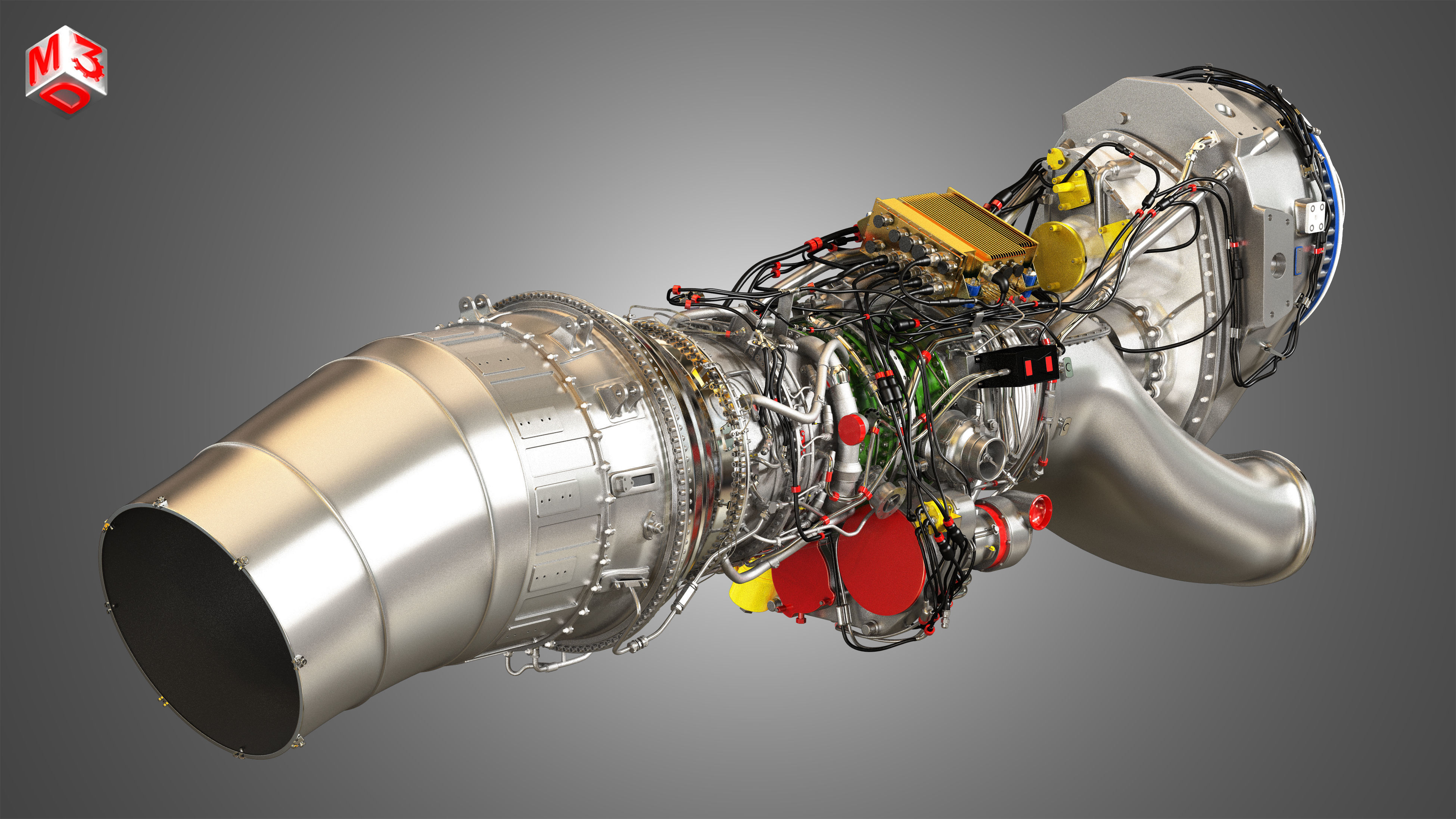 Europrop International - TP400-D6 Turboprop Engine 3D model_2