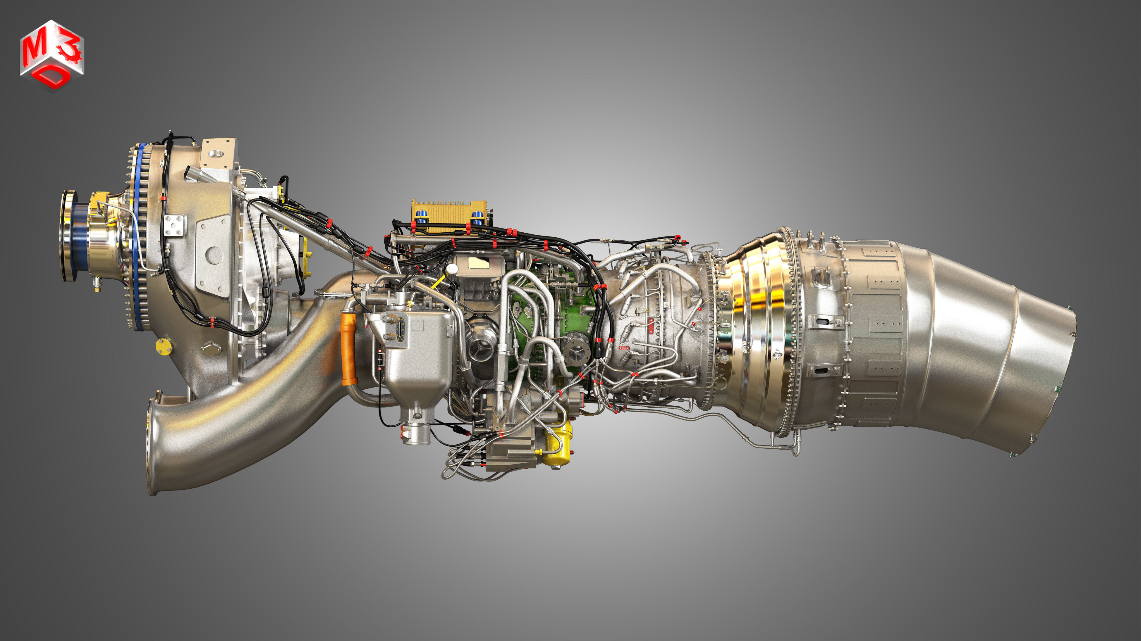 Europrop International - TP400-D6 Turboprop Engine 3D model_5