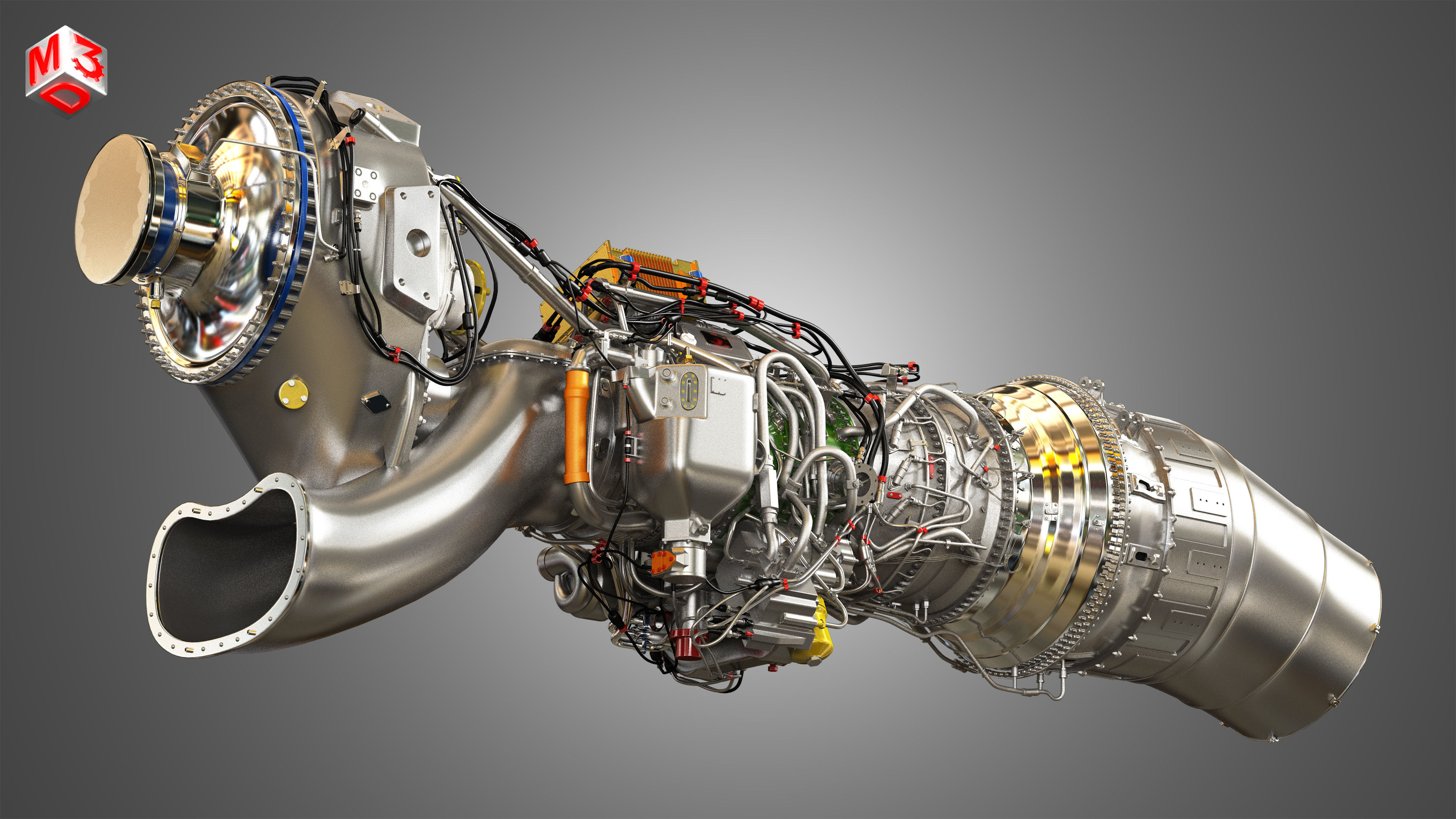 Europrop International - TP400-D6 Turboprop Engine 3D model_7