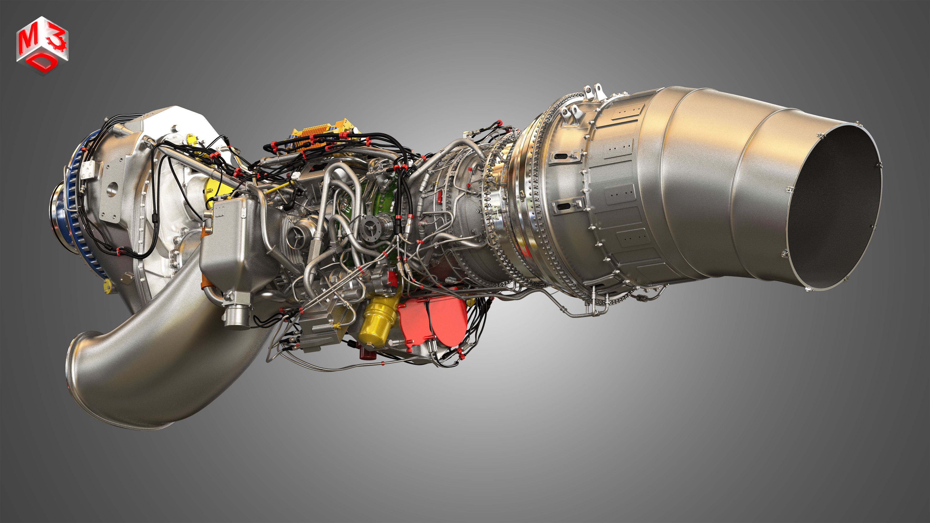 Europrop International - TP400-D6 Turboprop Engine 3D model_9