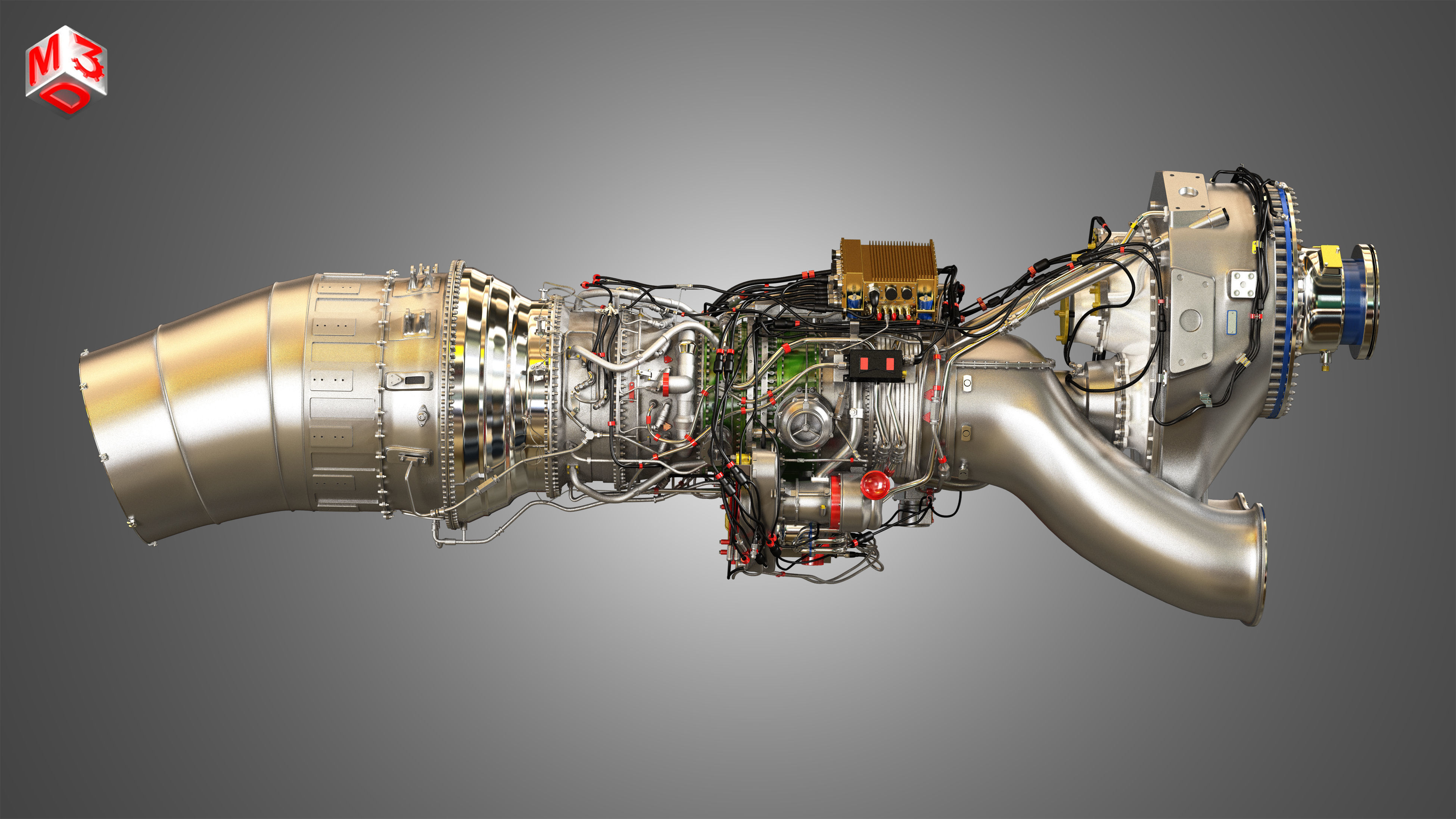 Europrop International - TP400-D6 Turboprop Engine 3D model_6