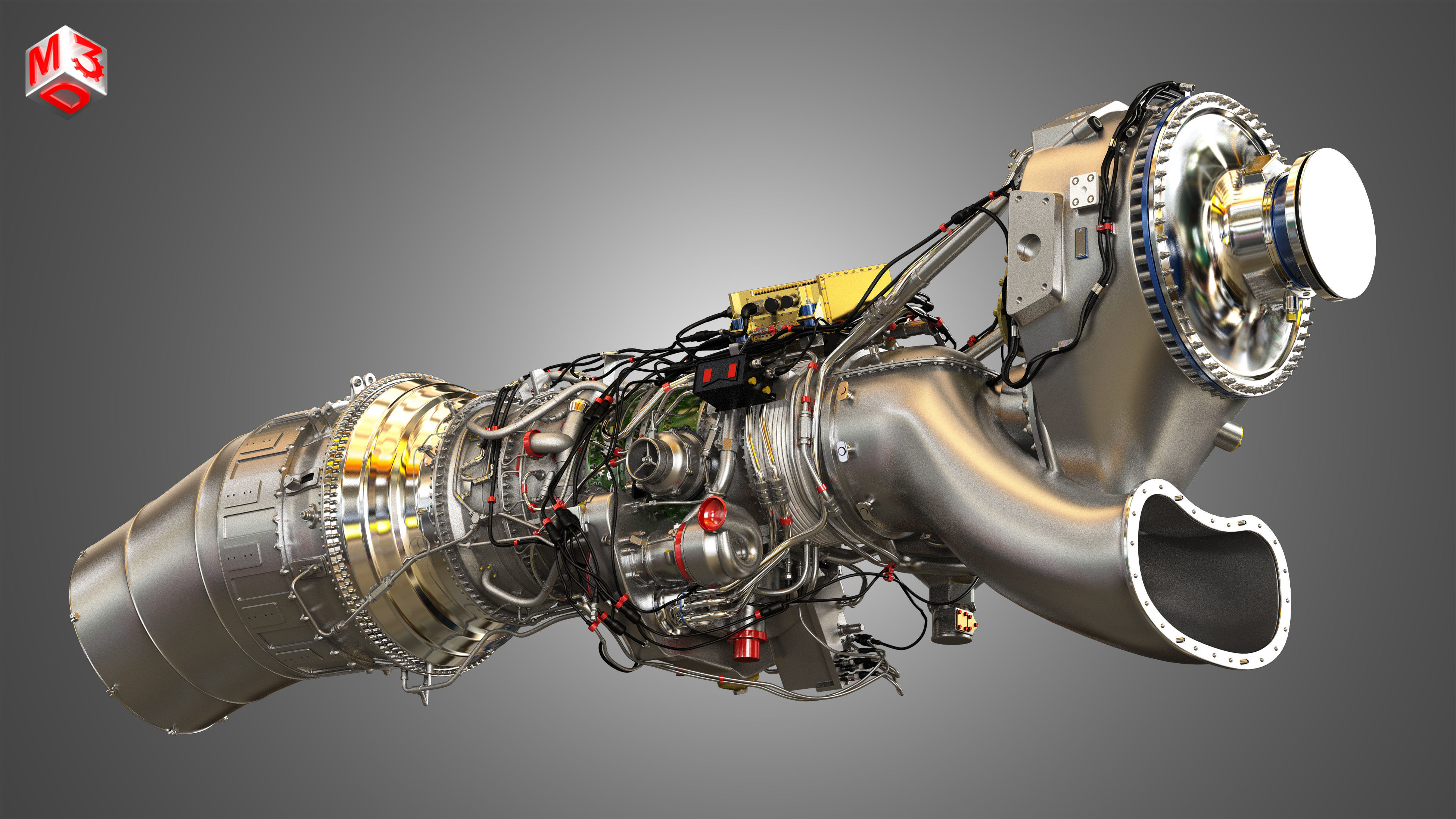 Europrop International - TP400-D6 Turboprop Engine 3D model_10