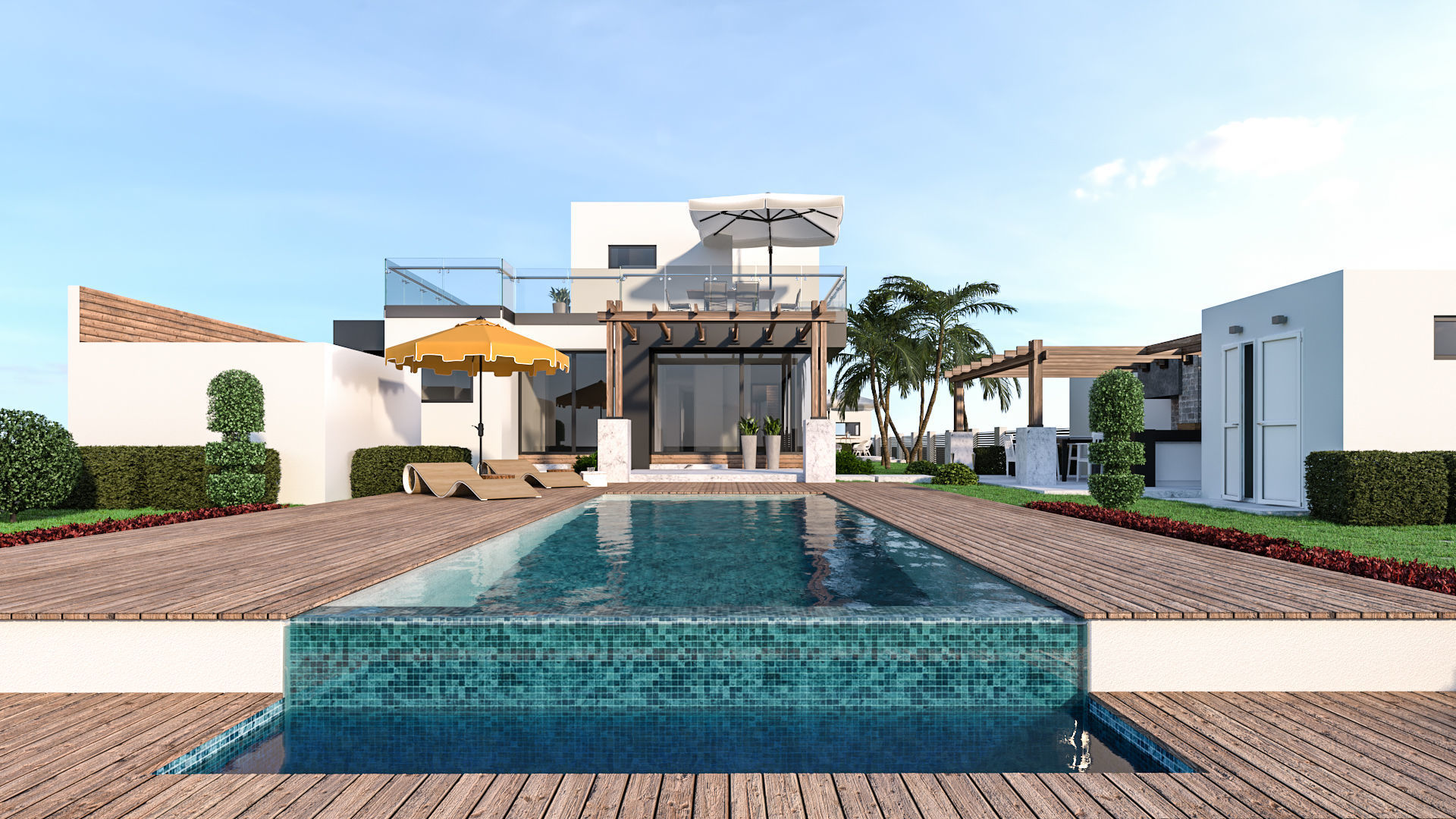 Modern House 3D model_2