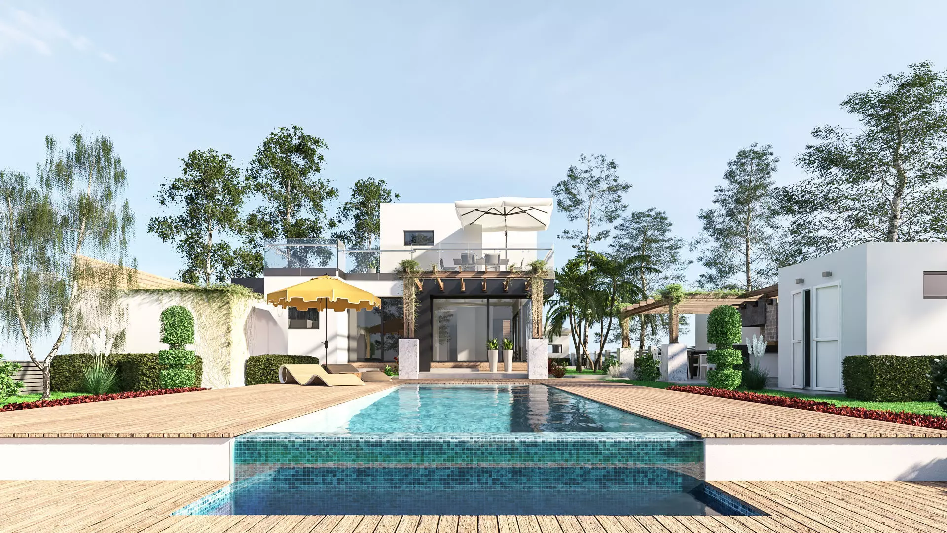 Modern House 3D model_0