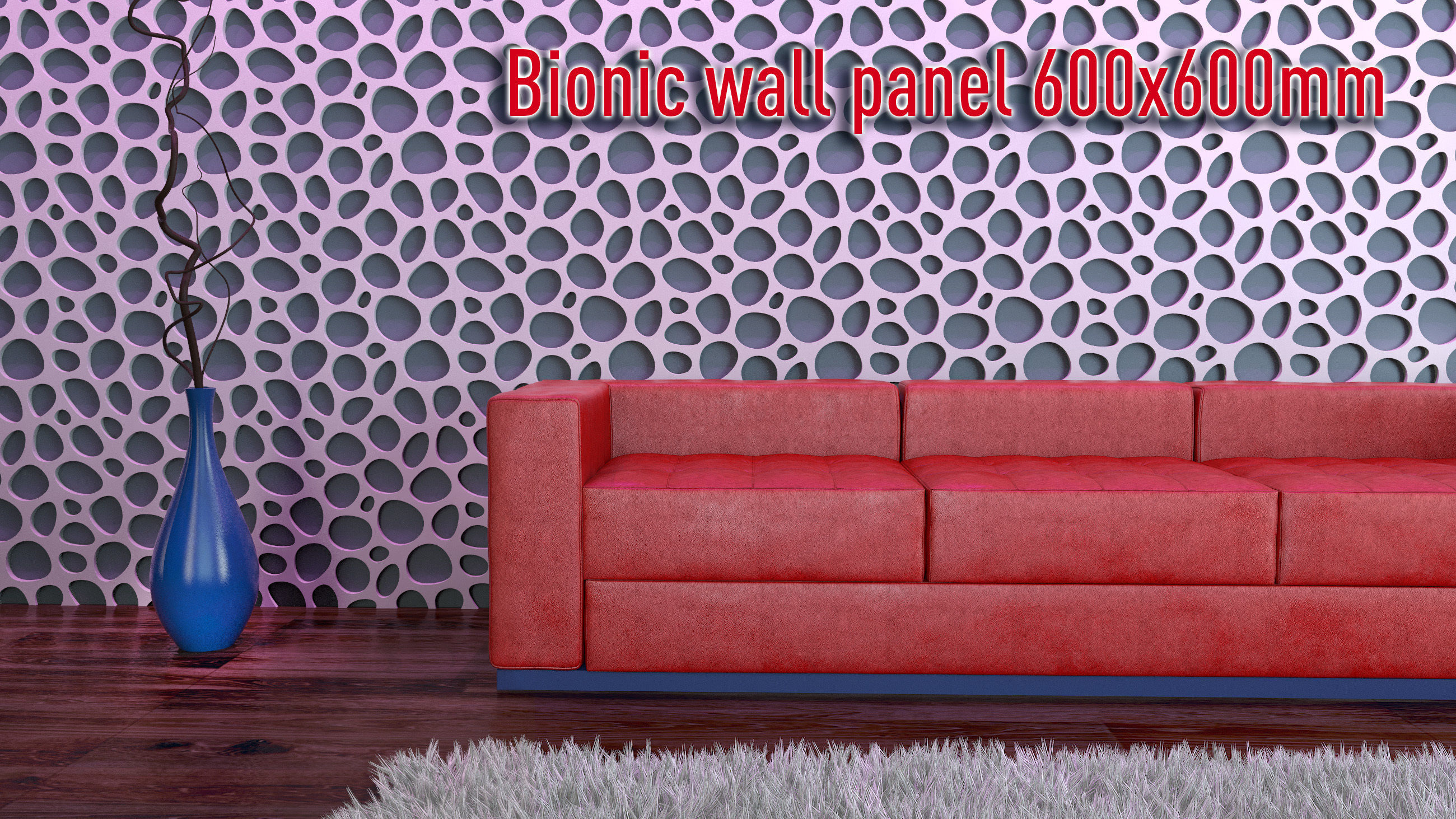 Bionic wall panel  3D model_6