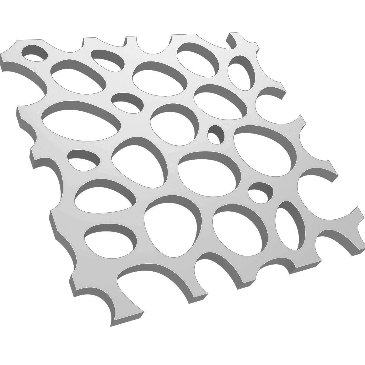 Bionic wall panel  3D model_2