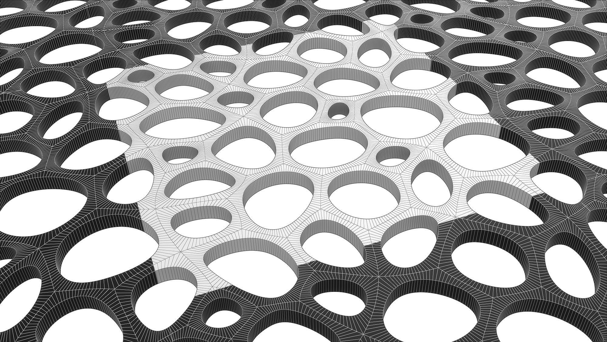 Bionic wall panel  3D model_4