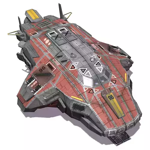 Tug Ship Low-poly 3D model