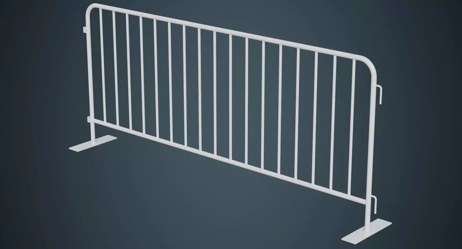 Crowd Barrier 3A Low-poly 3D model_0